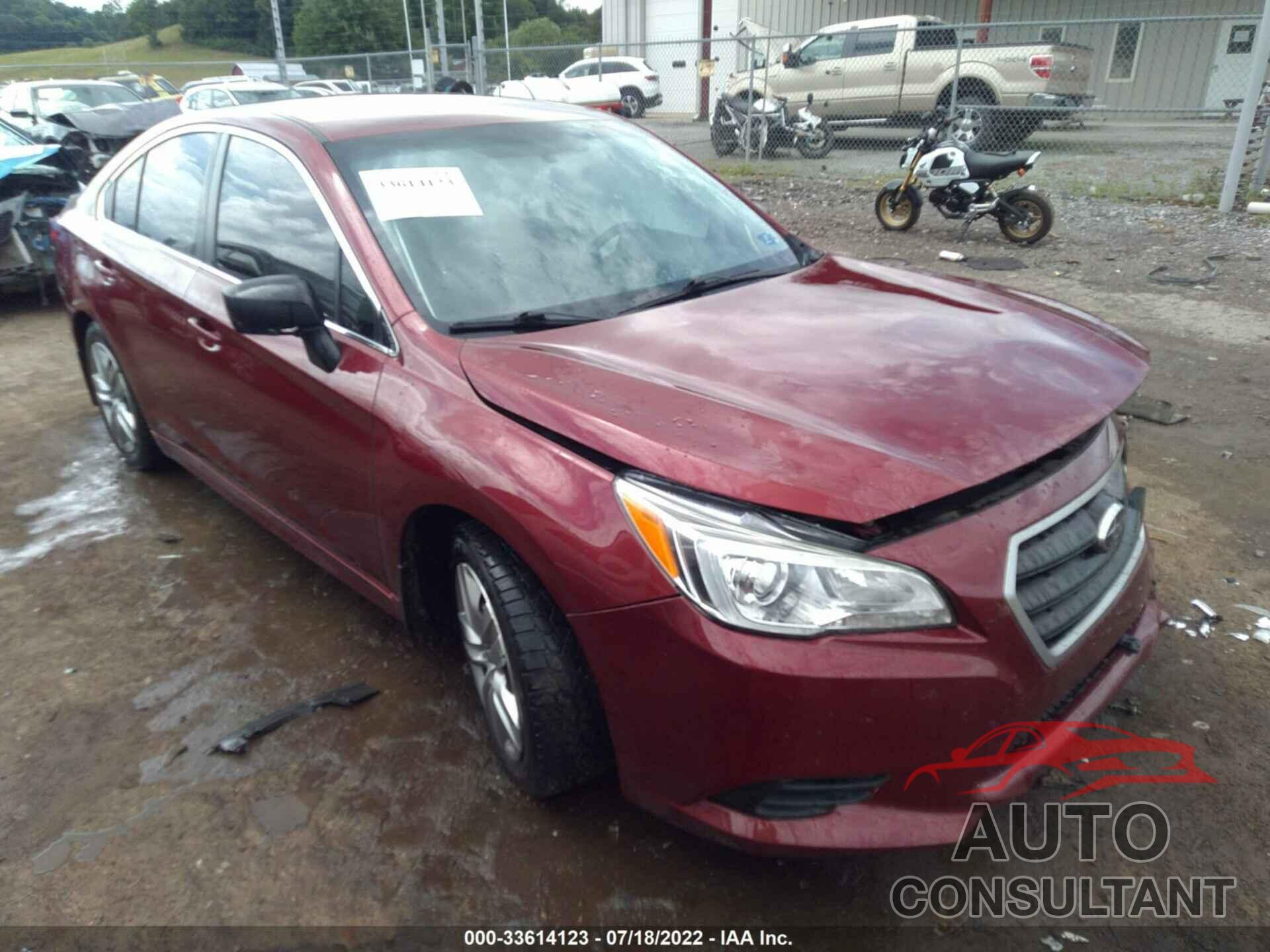 SUBARU LEGACY 2016 - 4S3BNBA61G3036233