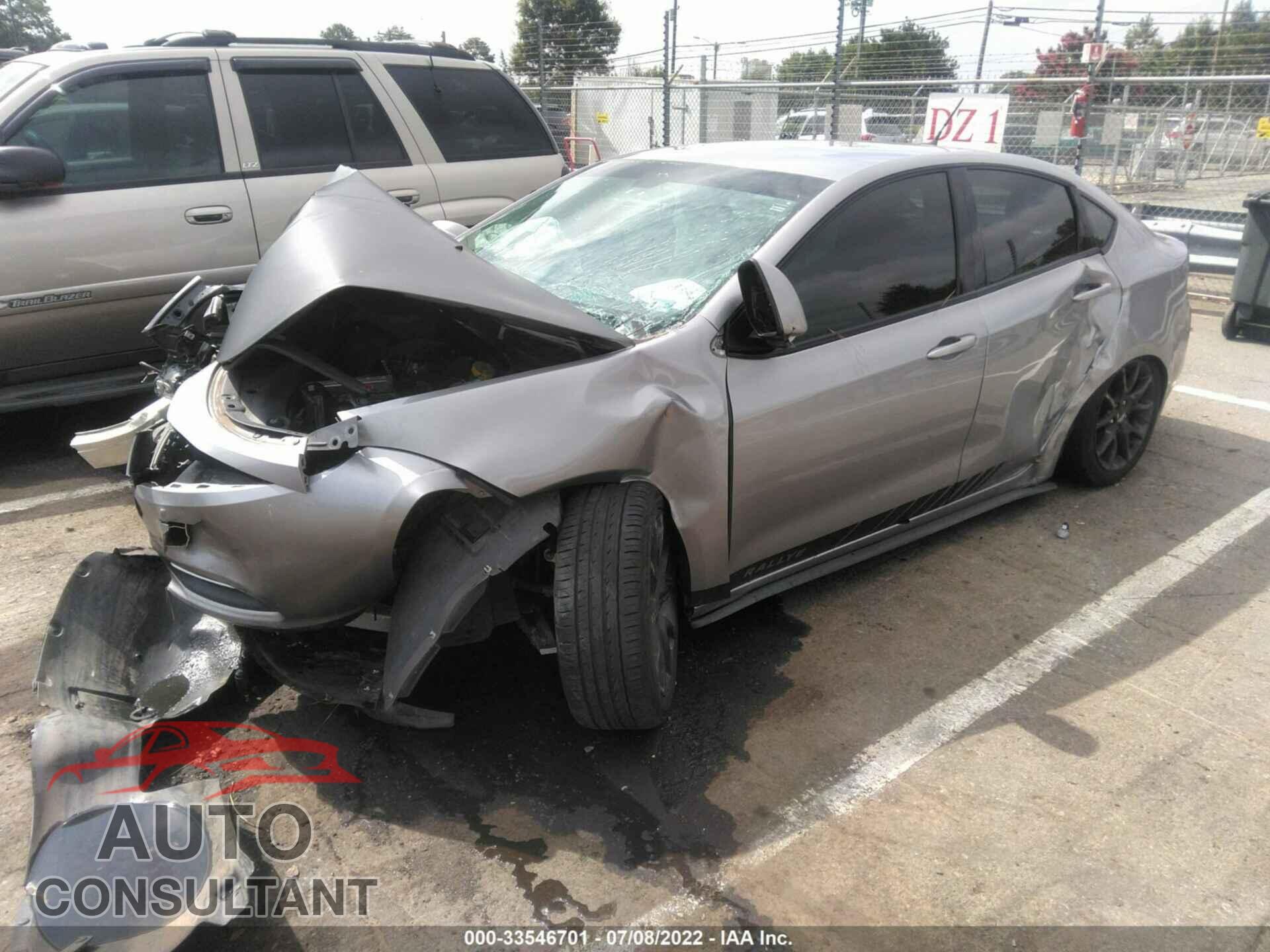 DODGE DART 2016 - 1C3CDFAA9GD529806