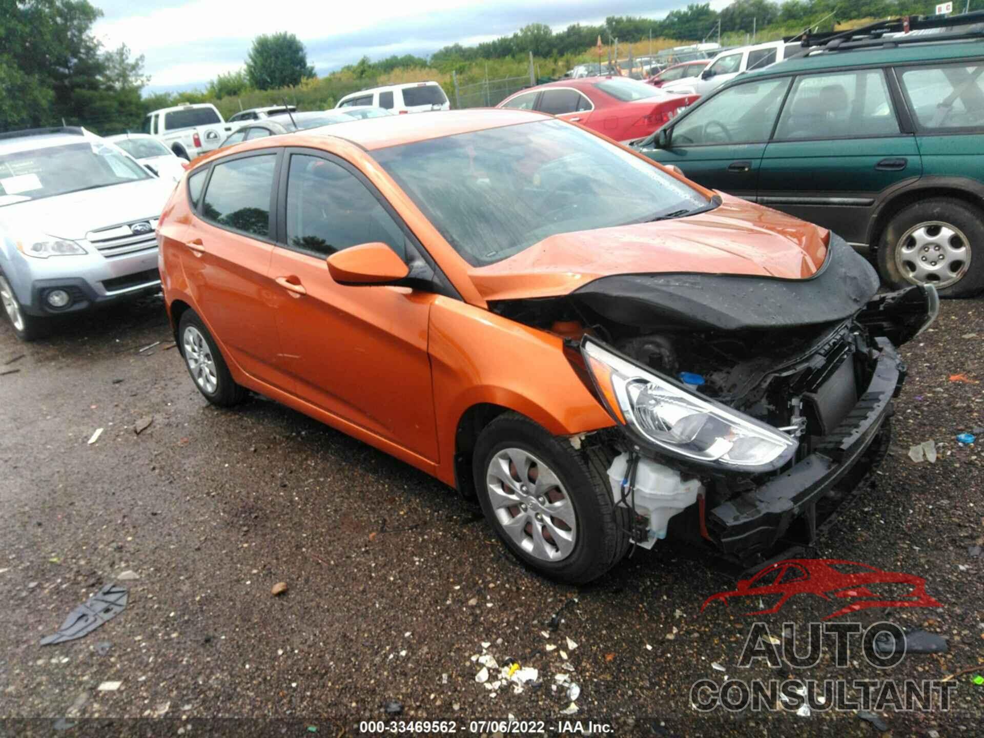 HYUNDAI ACCENT 2016 - KMHCT5AEXGU265406