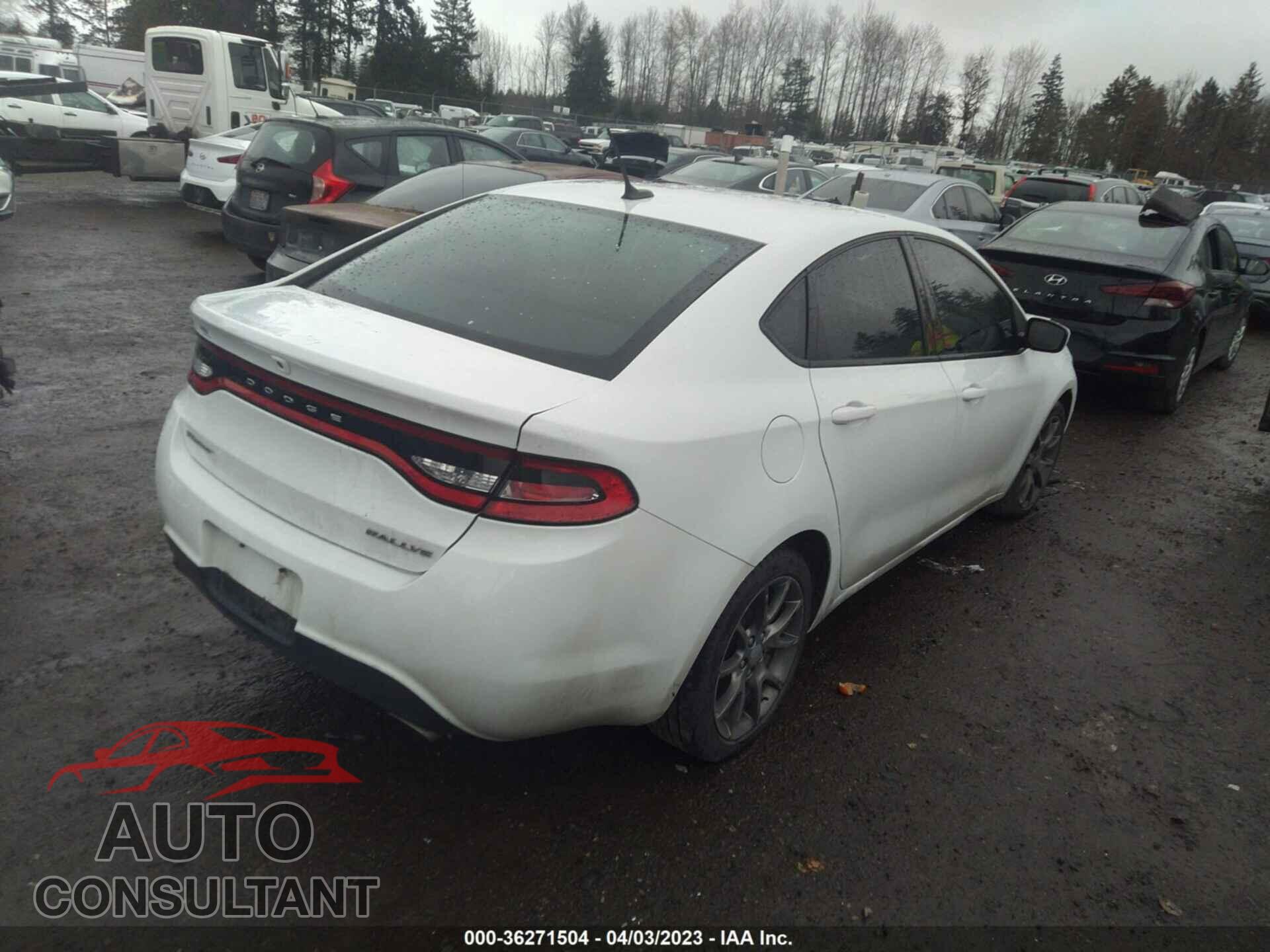 DODGE DART 2015 - 1C3CDFBB3FD165372