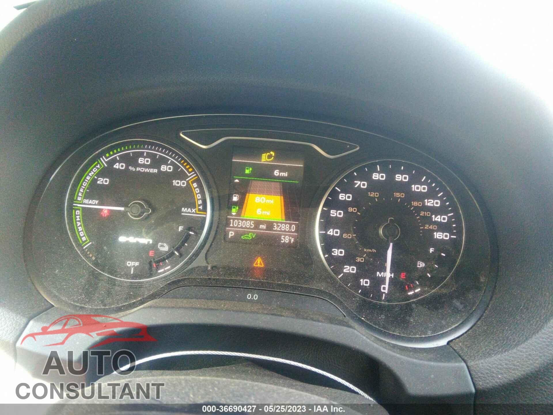 AUDI A3 E-TRON 2016 - WAUTPBFF1GA094228