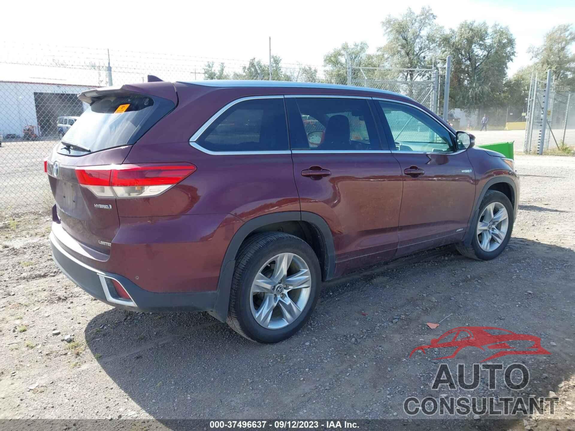 TOYOTA HIGHLANDER HYBRID 2018 - 5TDDGRFH1JS037037