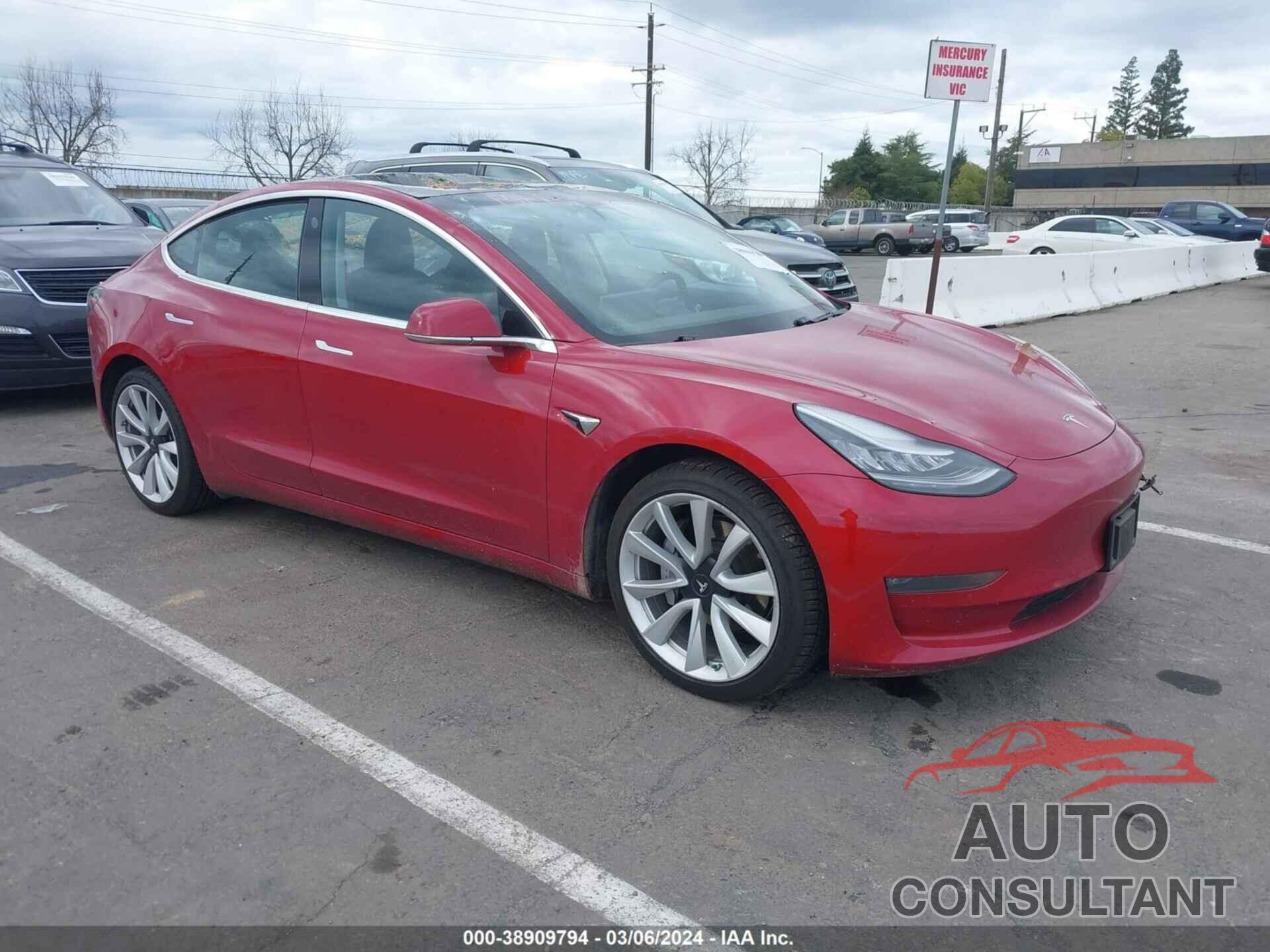 TESLA MODEL 3 2019 - 5YJ3E1EB7KF521655