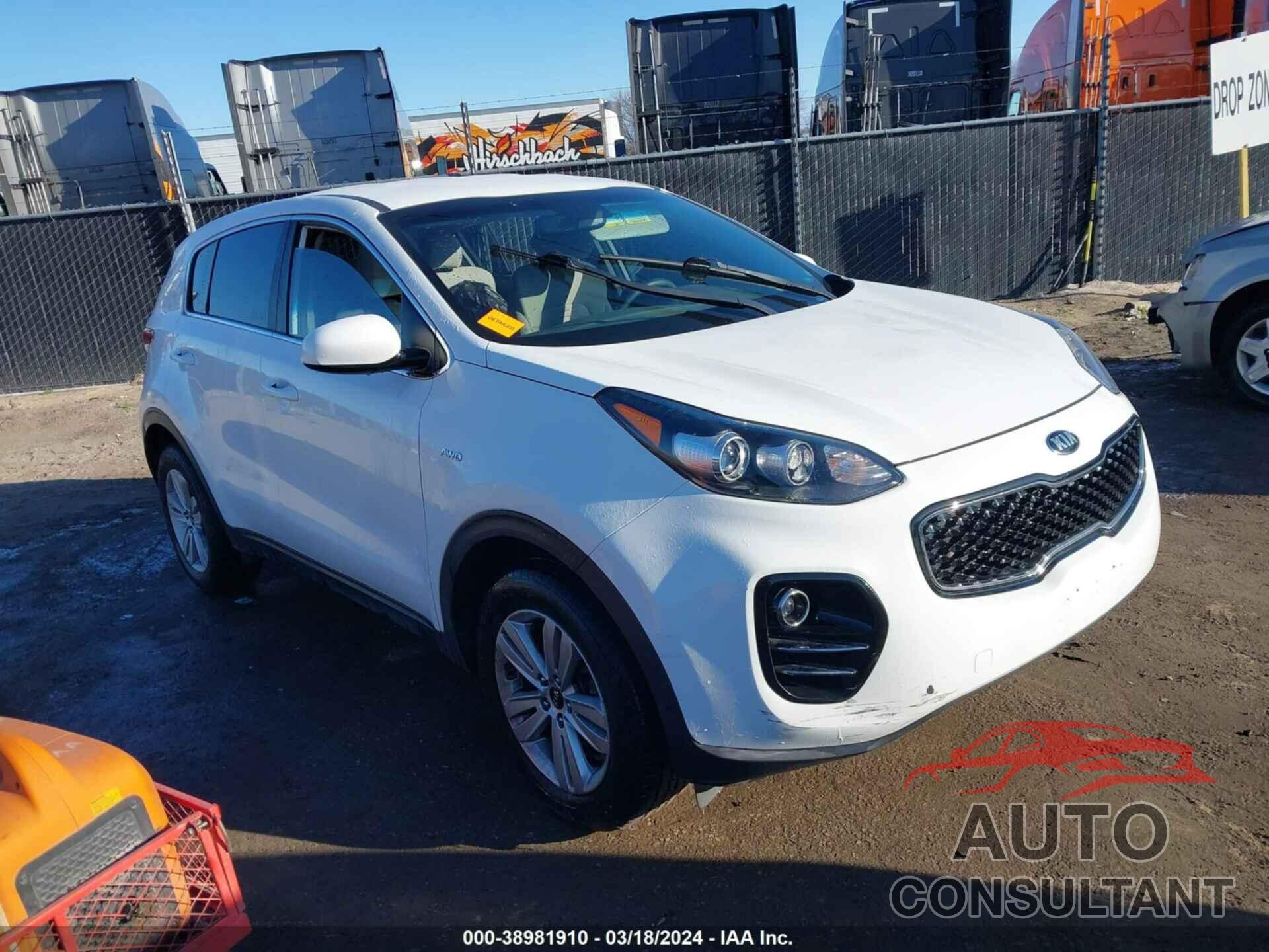 KIA SPORTAGE 2018 - KNDPMCAC2J7464574