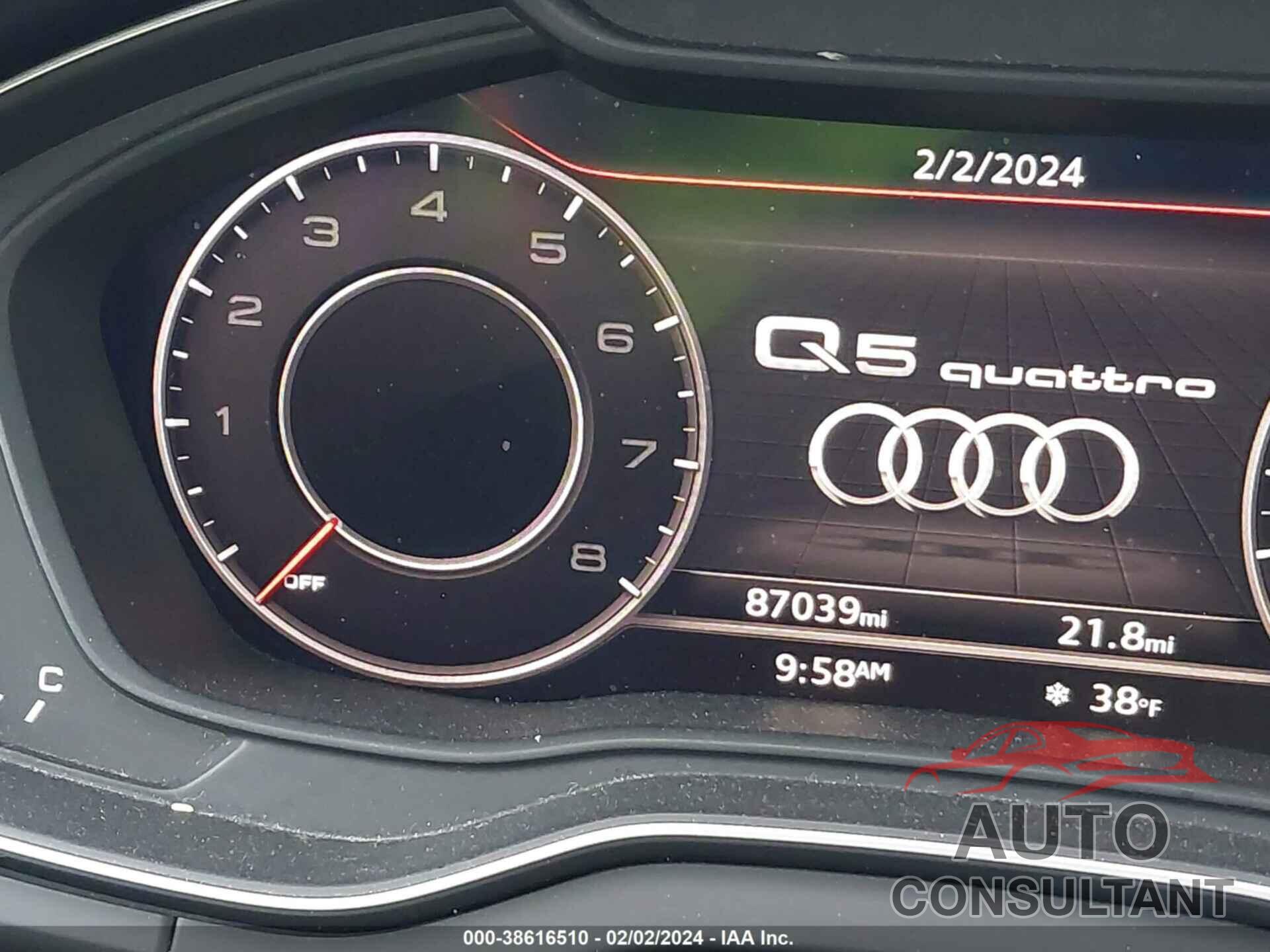 AUDI Q5 2018 - WA1BNAFY7J2118401