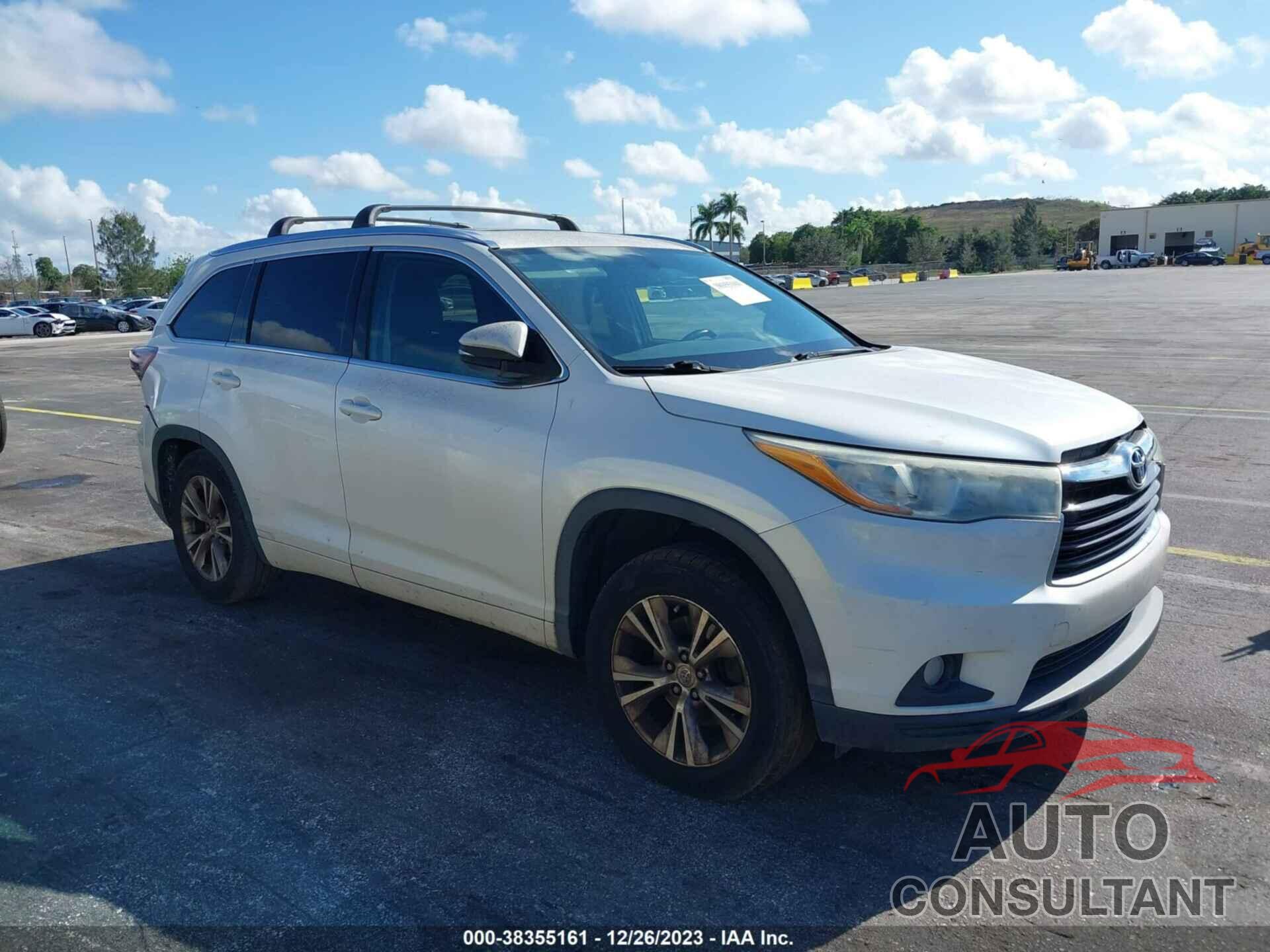 TOYOTA HIGHLANDER 2015 - 5TDKKRFH8FS056892