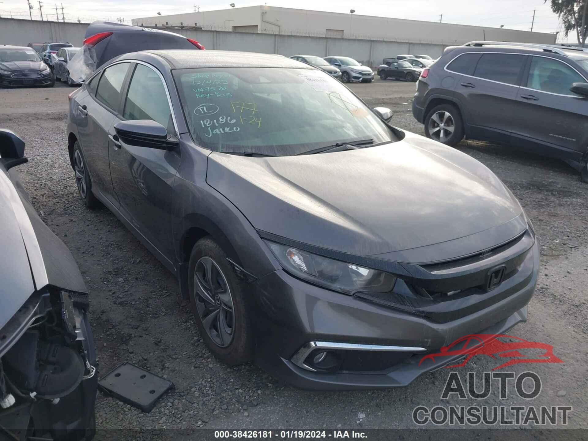 HONDA CIVIC 2020 - 19XFC2F62LE029570