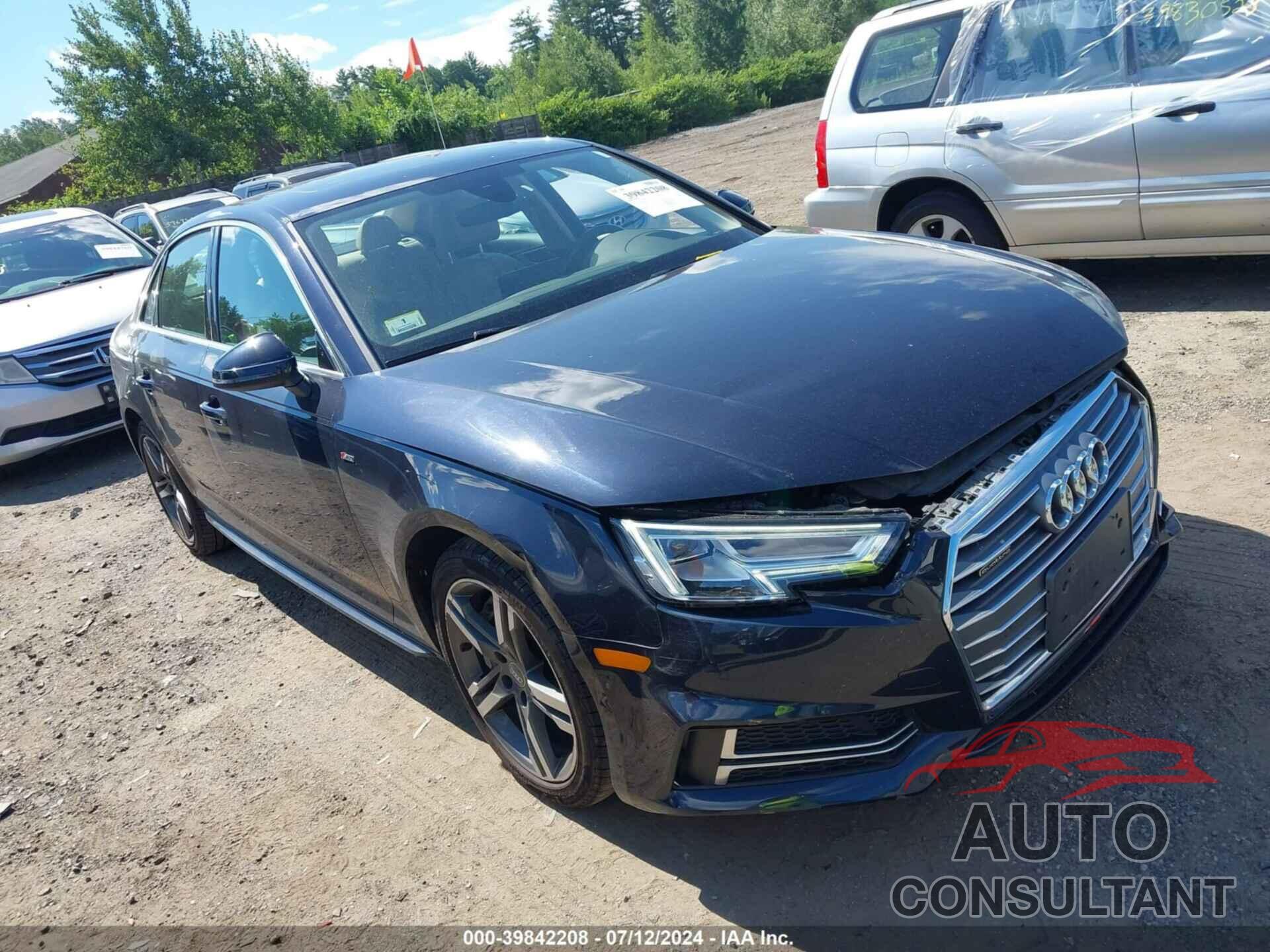 AUDI A4 2018 - WAUENAF49JN014472