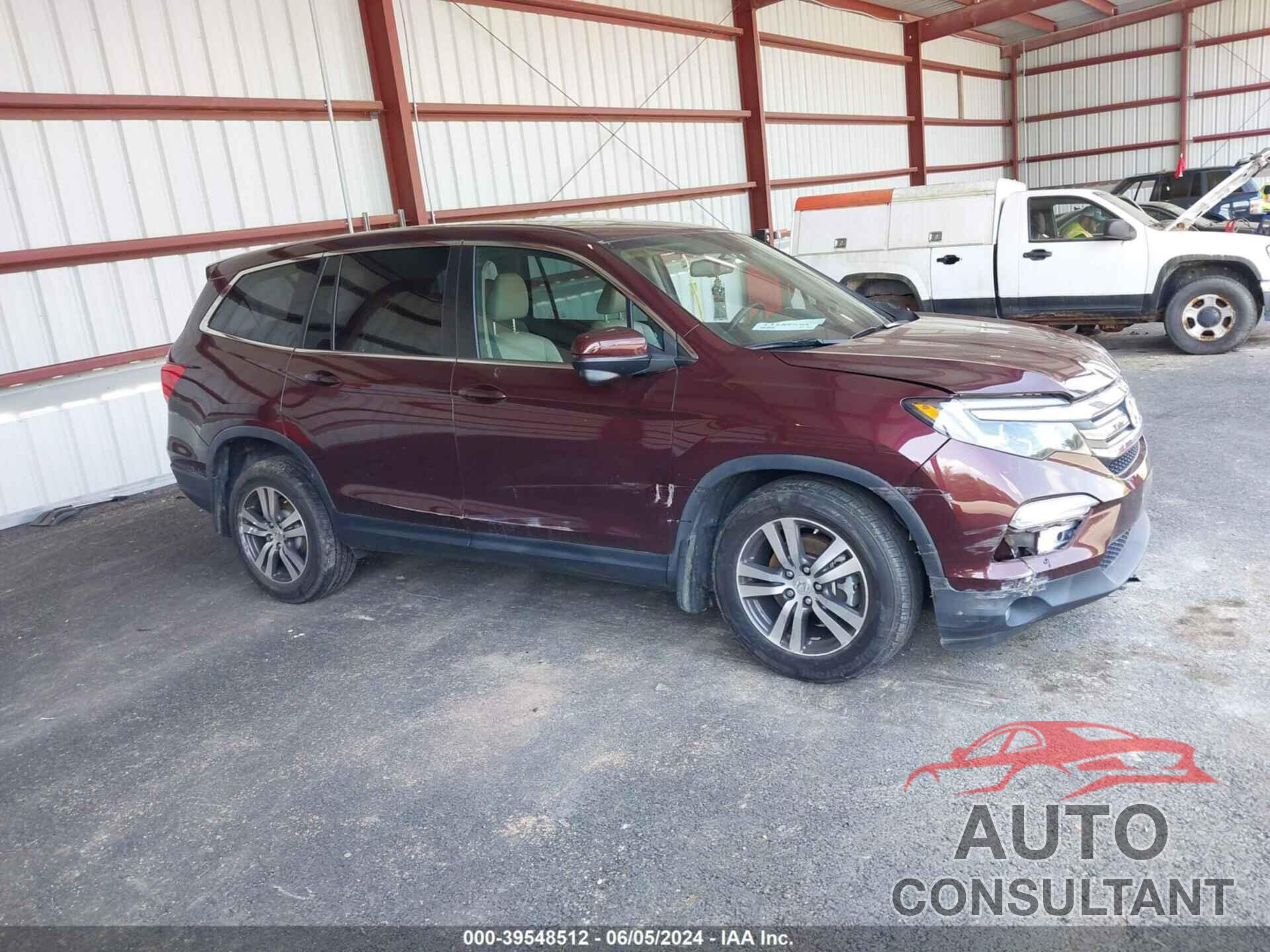 HONDA PILOT 2017 - 5FNYF6H55HB024862