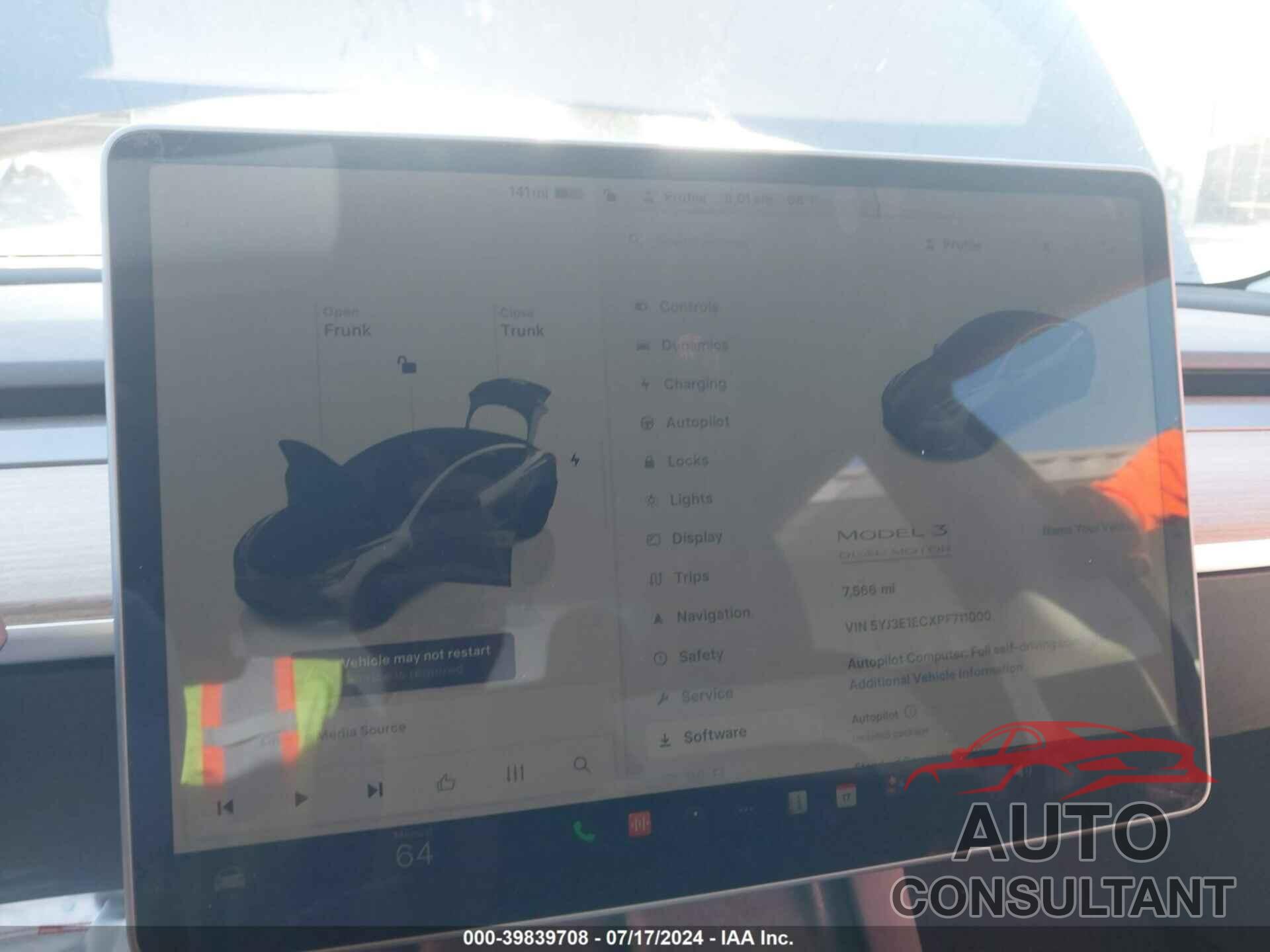 TESLA MODEL 3 2023 - 5YJ3E1ECXPF711000