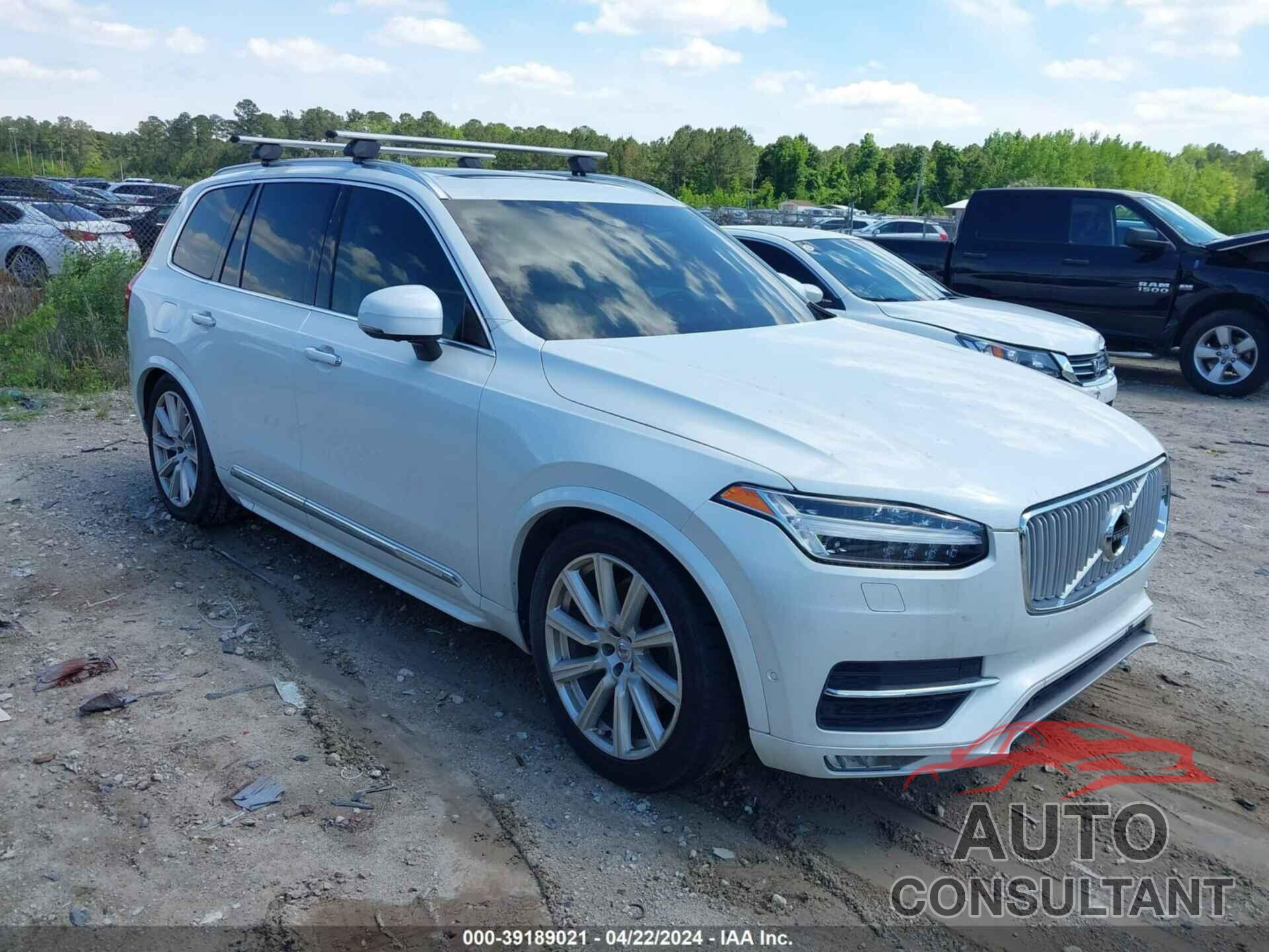 VOLVO XC90 2016 - YV4A22PL3G1028158