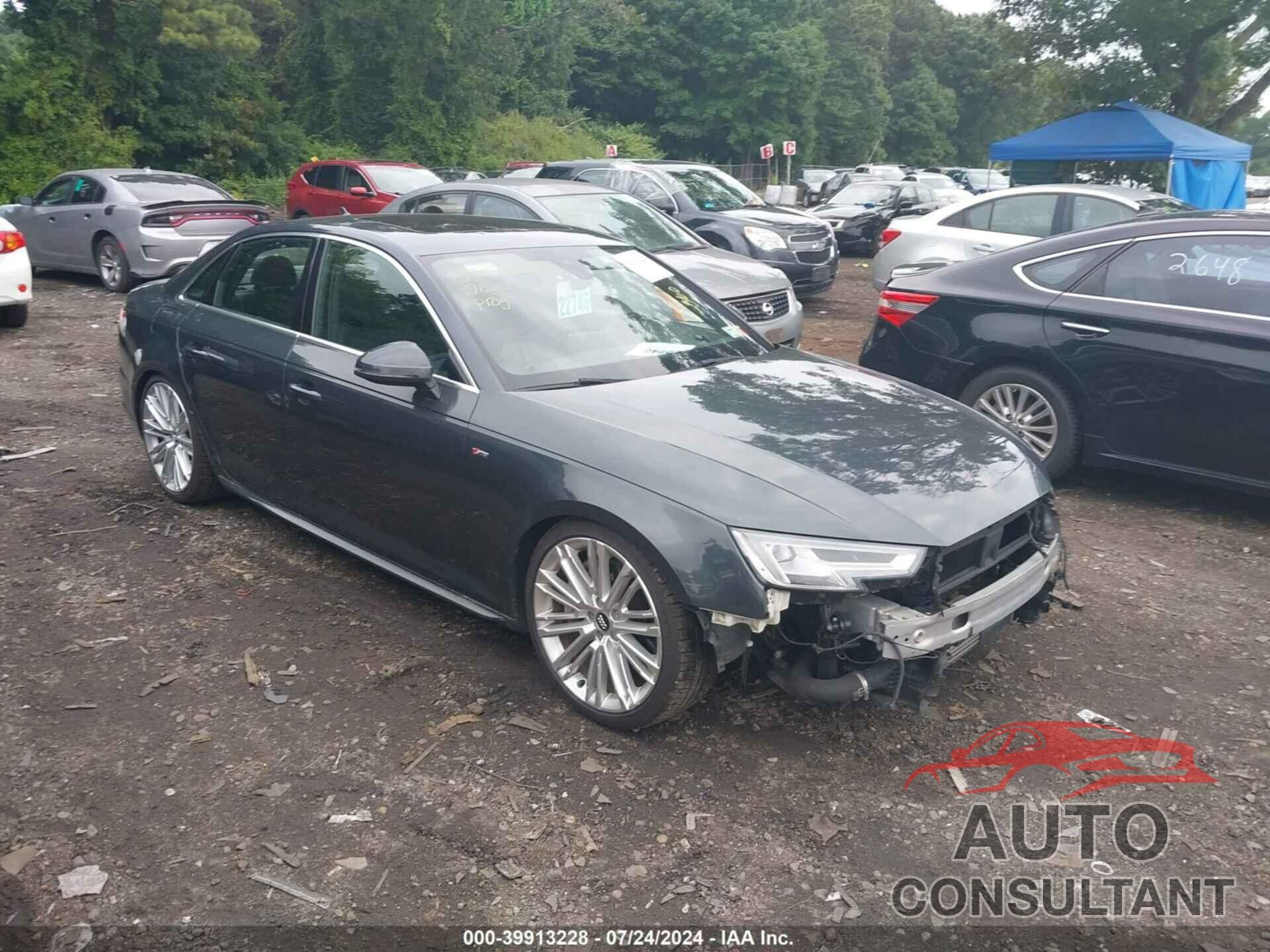 AUDI A4 2017 - WAUFNAF40HN044233