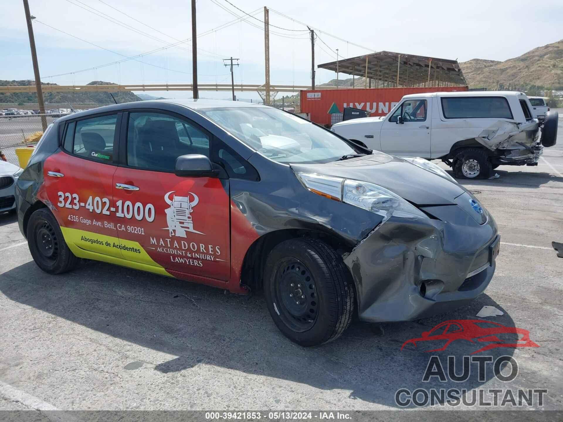 NISSAN LEAF 2017 - 1N4BZ0CP0HC300953