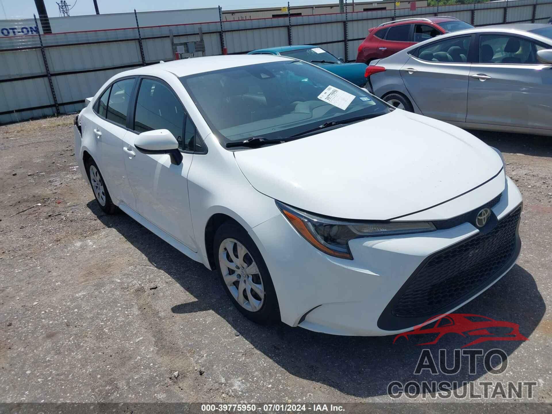 TOYOTA COROLLA 2020 - JTDEPRAE4LJ018676