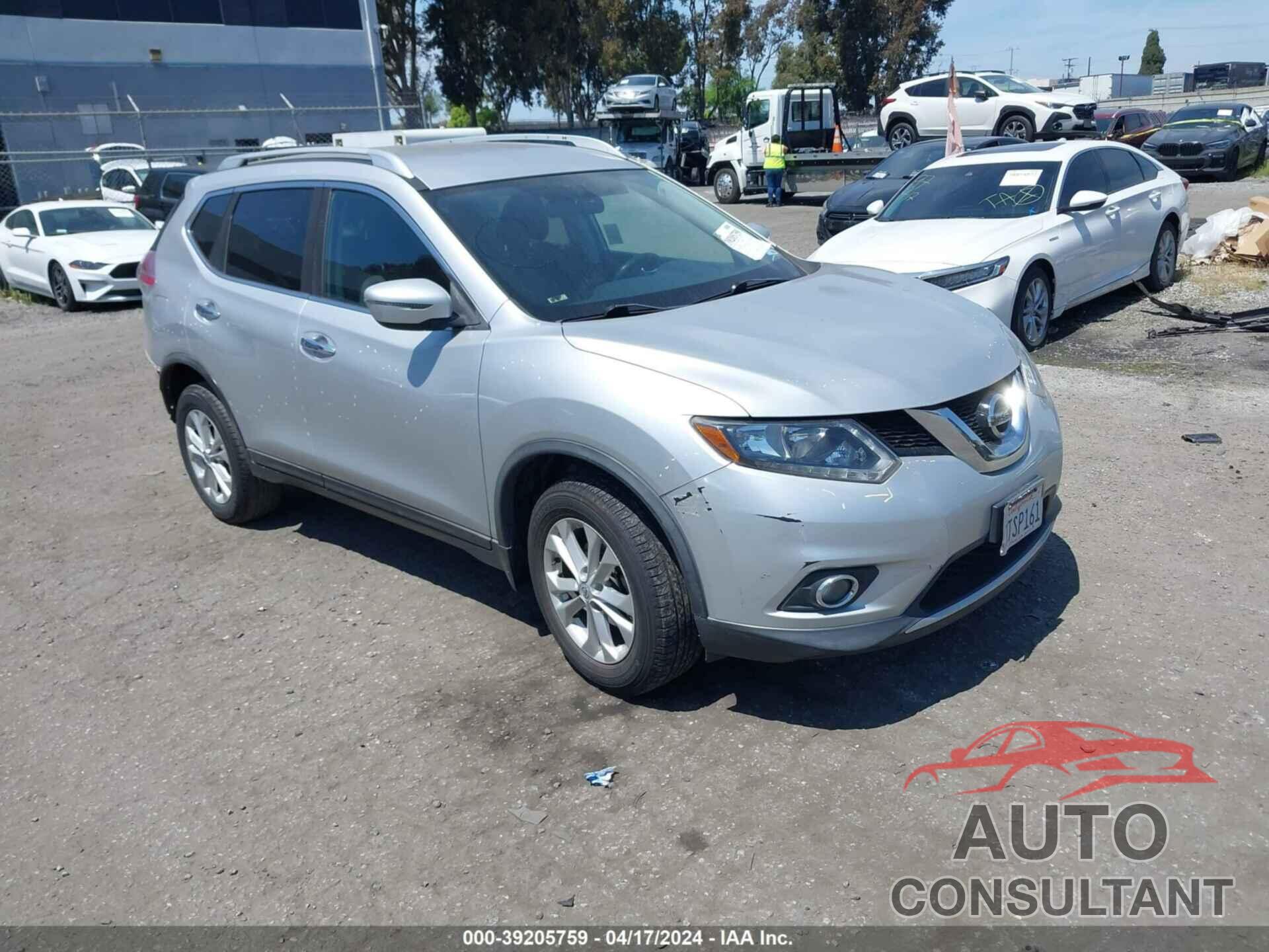 NISSAN ROGUE 2016 - KNMAT2MTXGP694600