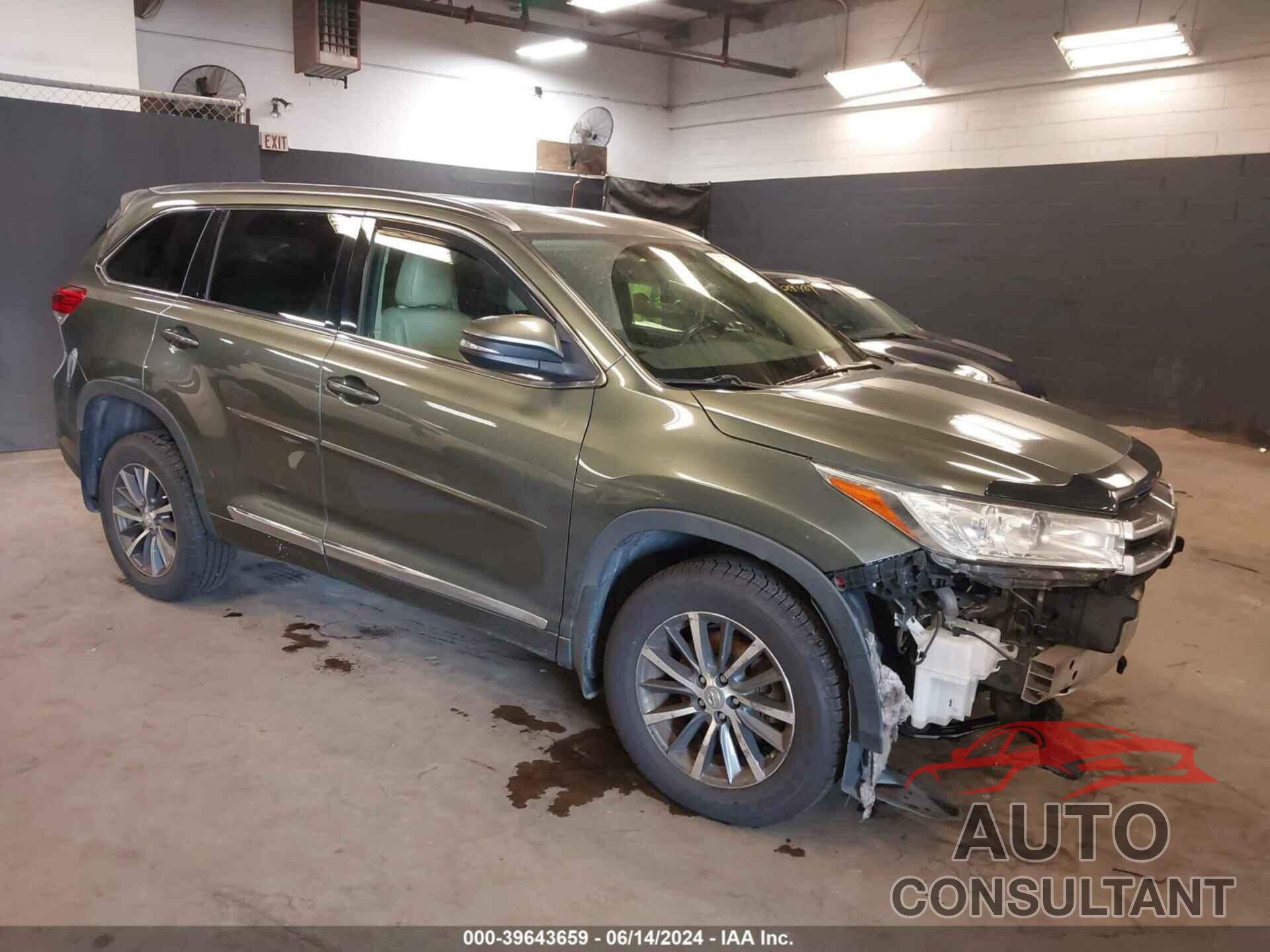 TOYOTA HIGHLANDER 2017 - 5TDJZRFH9HS391072