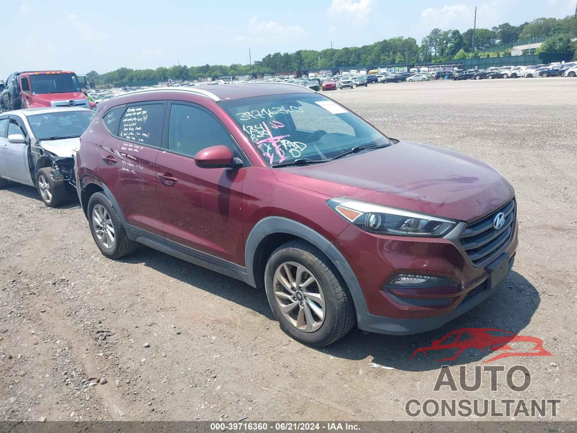 HYUNDAI TUCSON 2016 - KM8J3CA40GU118210