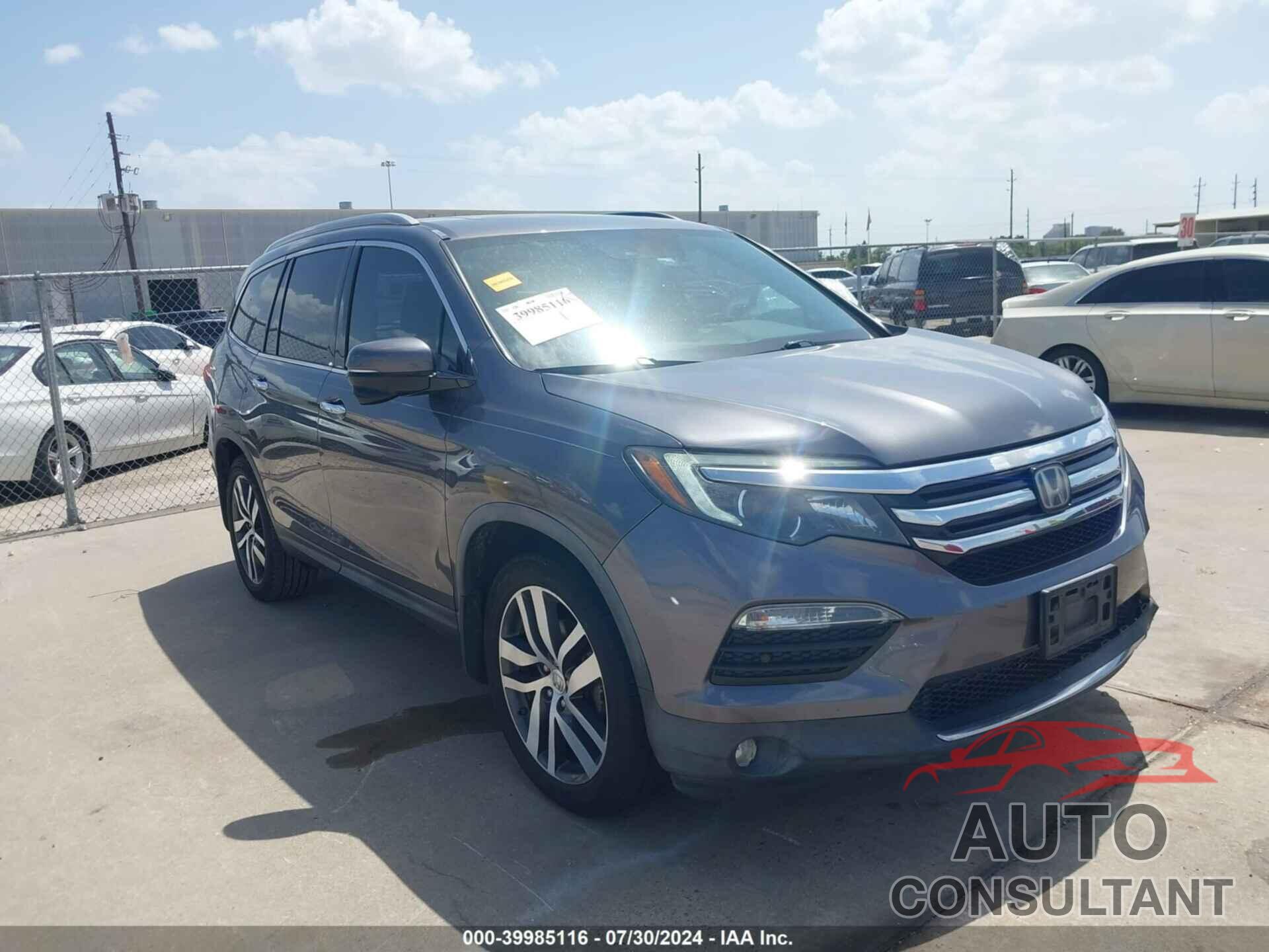 HONDA PILOT 2017 - 5FNYF5H94HB016071