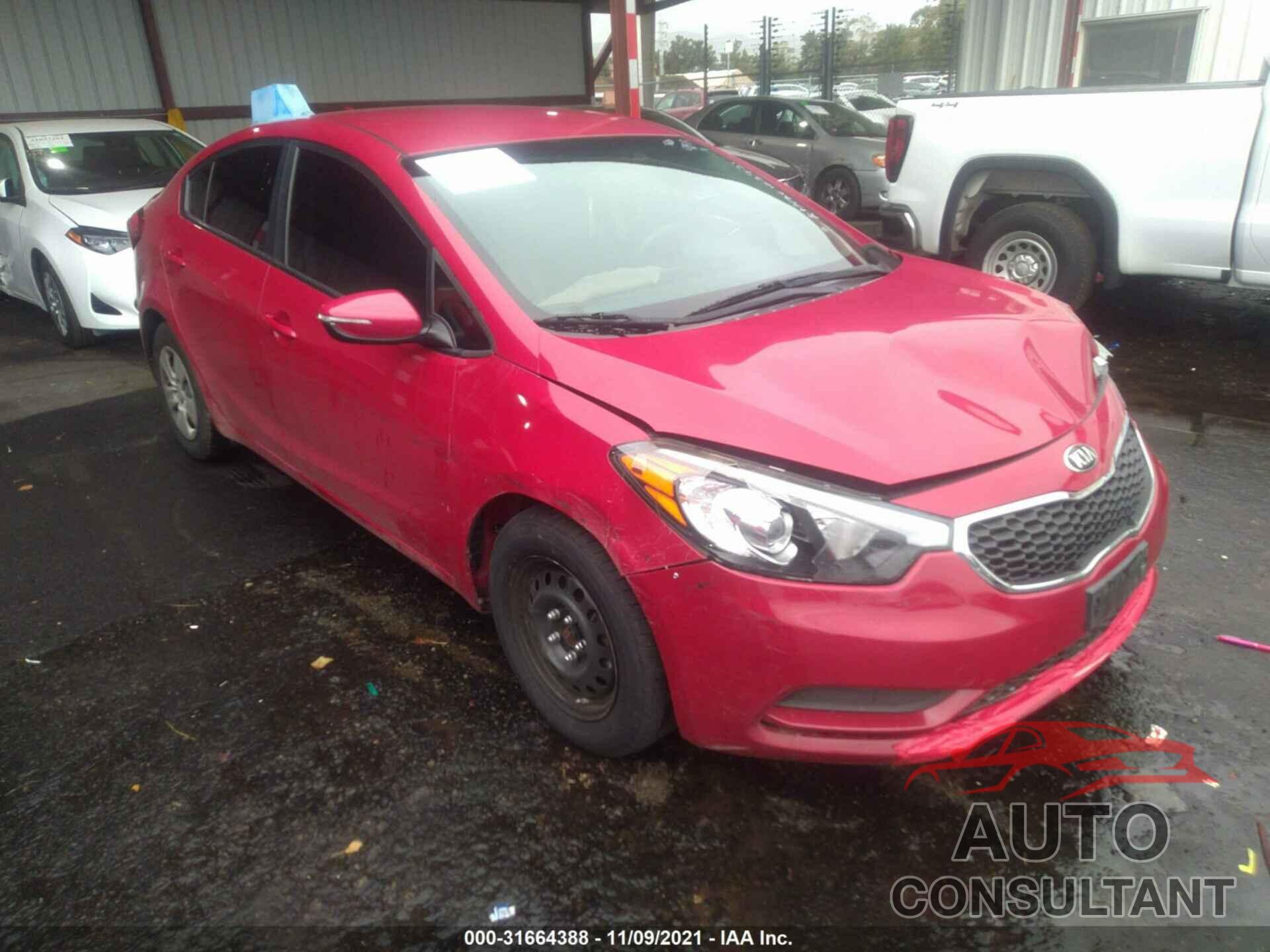 KIA FORTE 2016 - KNAFX4A65G5559313