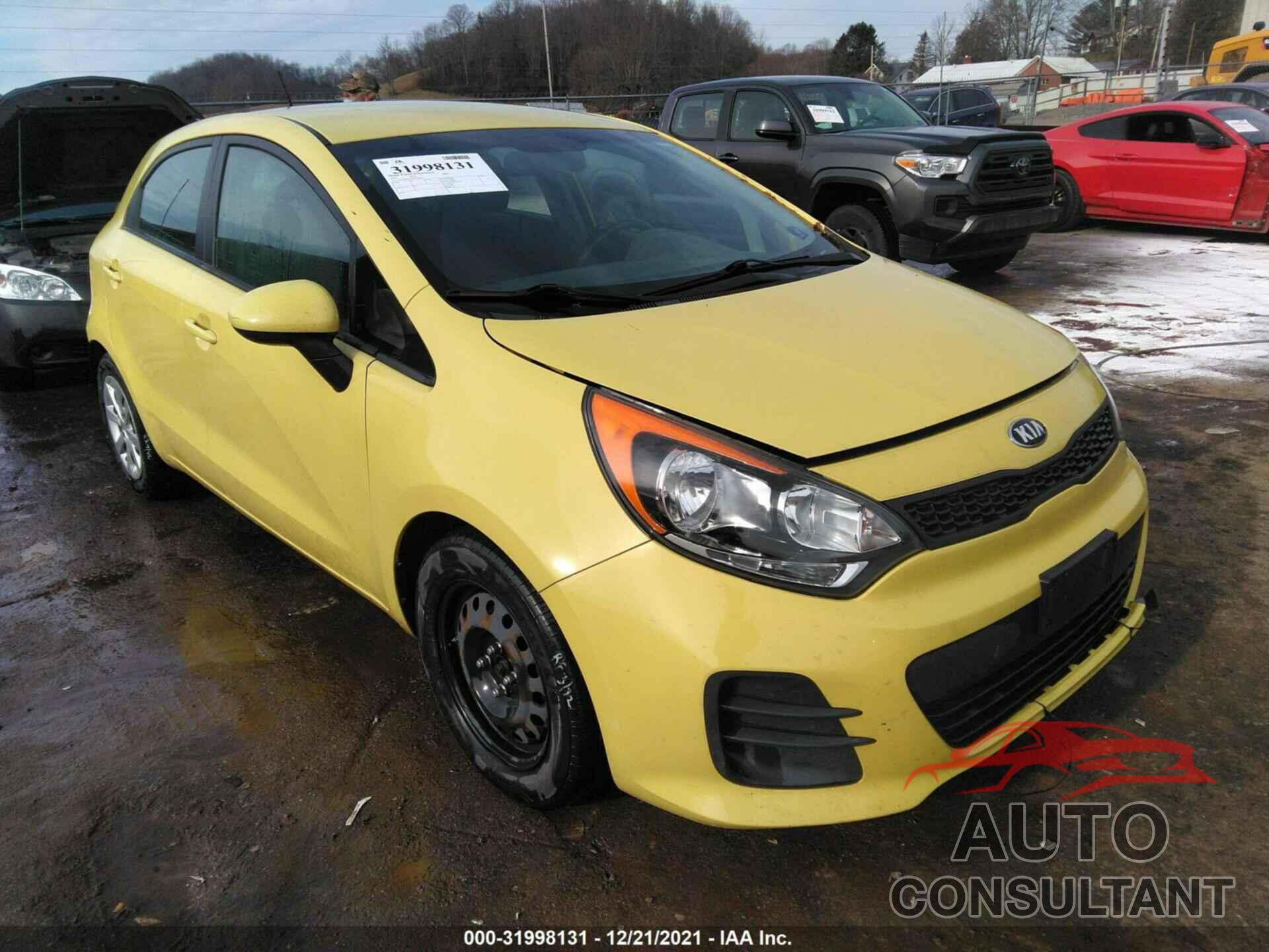 KIA RIO 2016 - KNADM5A3XG6659123