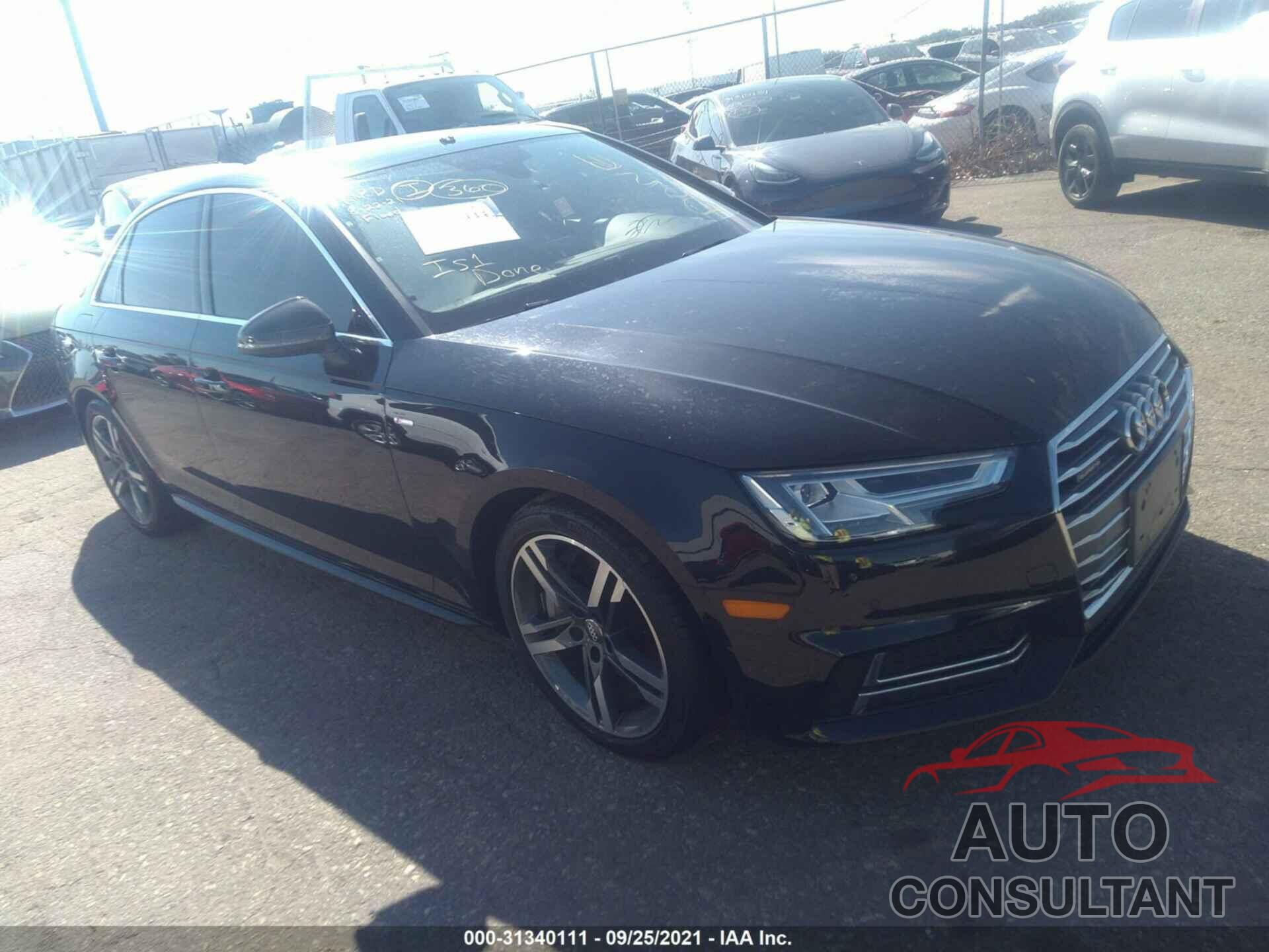 AUDI A4 2017 - WAUENAF41HN030028