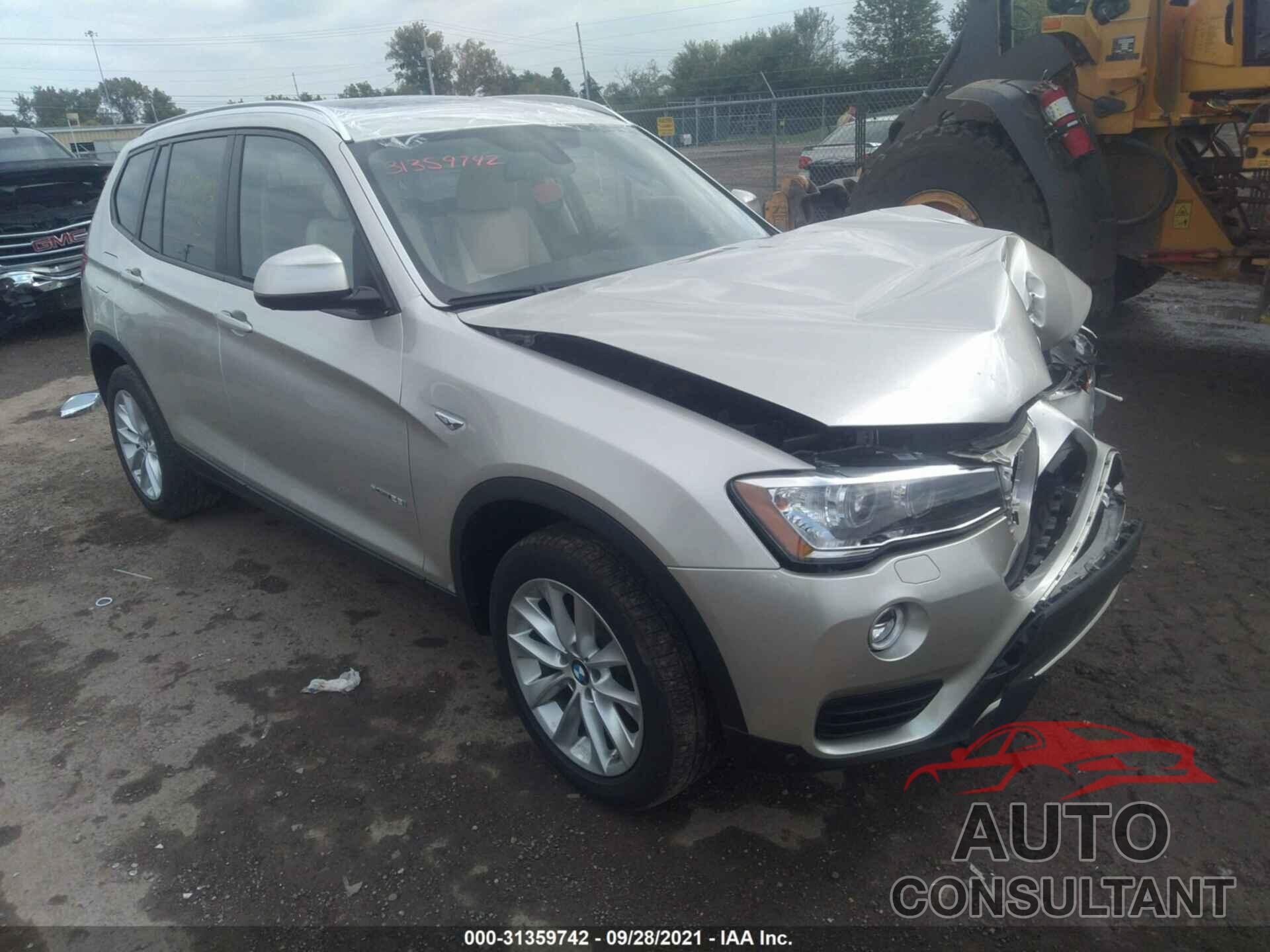 BMW X3 2017 - 5UXWX9C37H0W74916