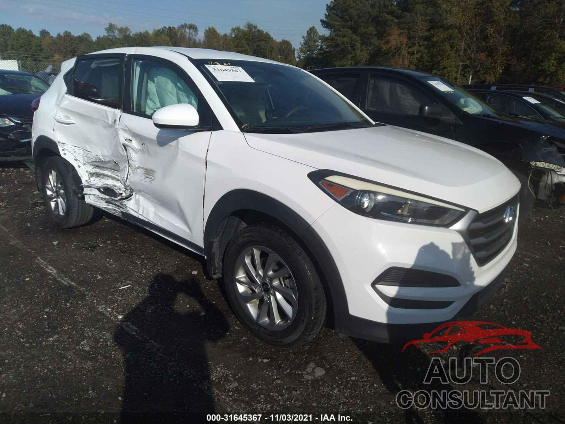 HYUNDAI TUCSON 2017 - KM8J23A40HU325510