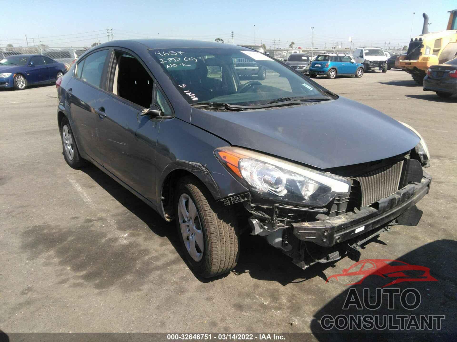 KIA FORTE 2016 - KNAFK4A61G5611468