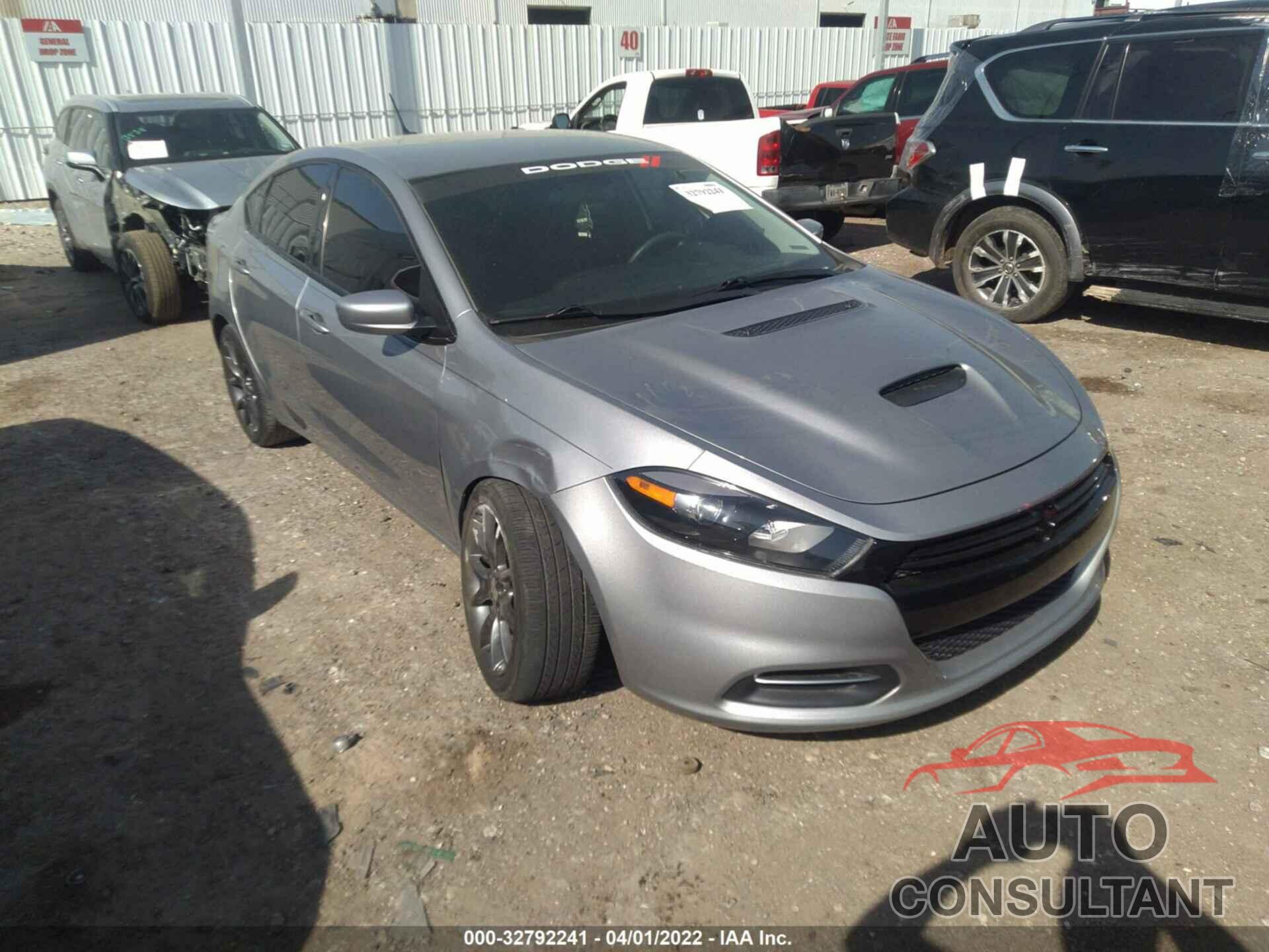 DODGE DART 2016 - 1C3CDFFH1GD823299