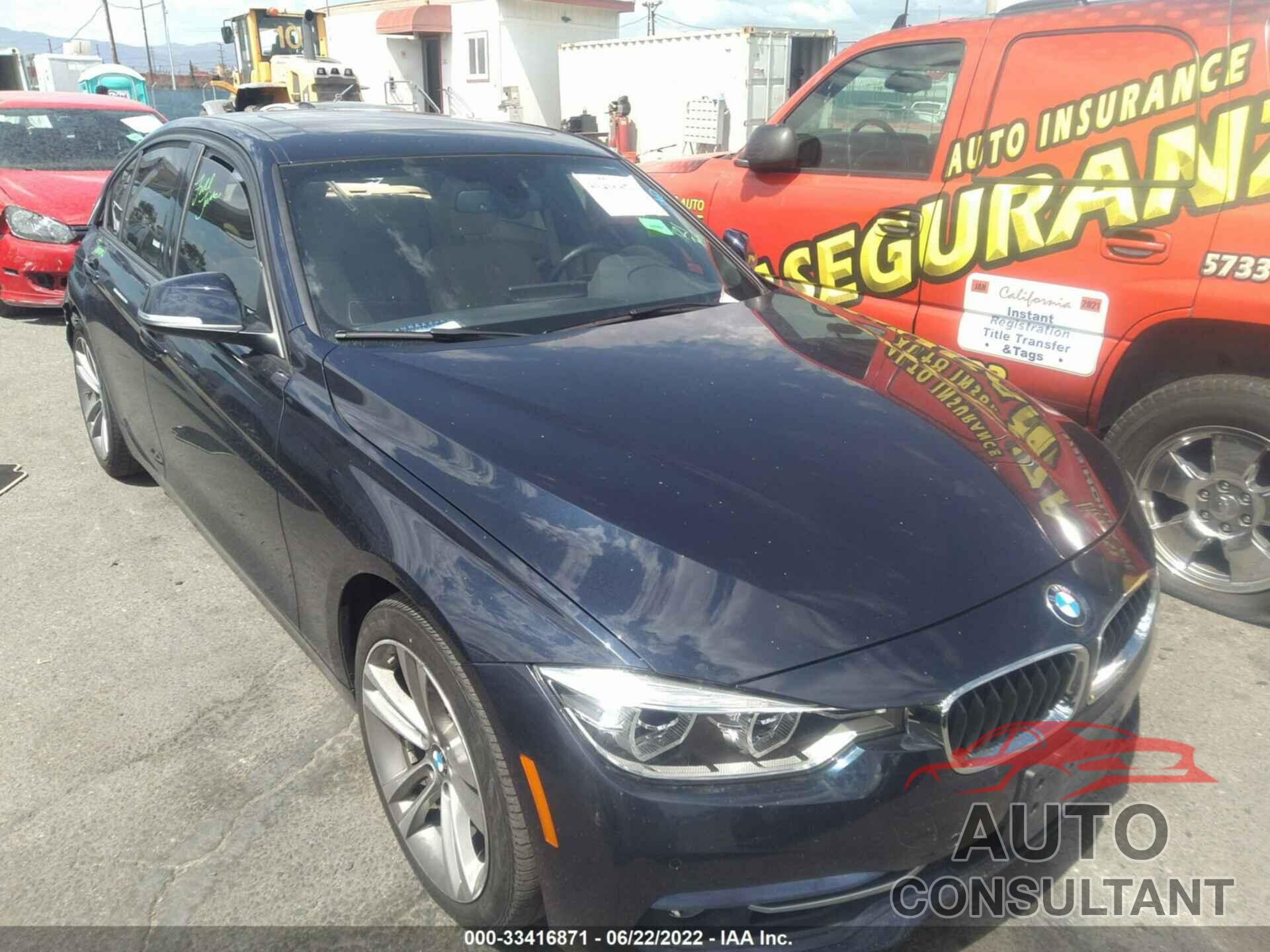 BMW 3 SERIES 2016 - WBA8E9G51GNU29698