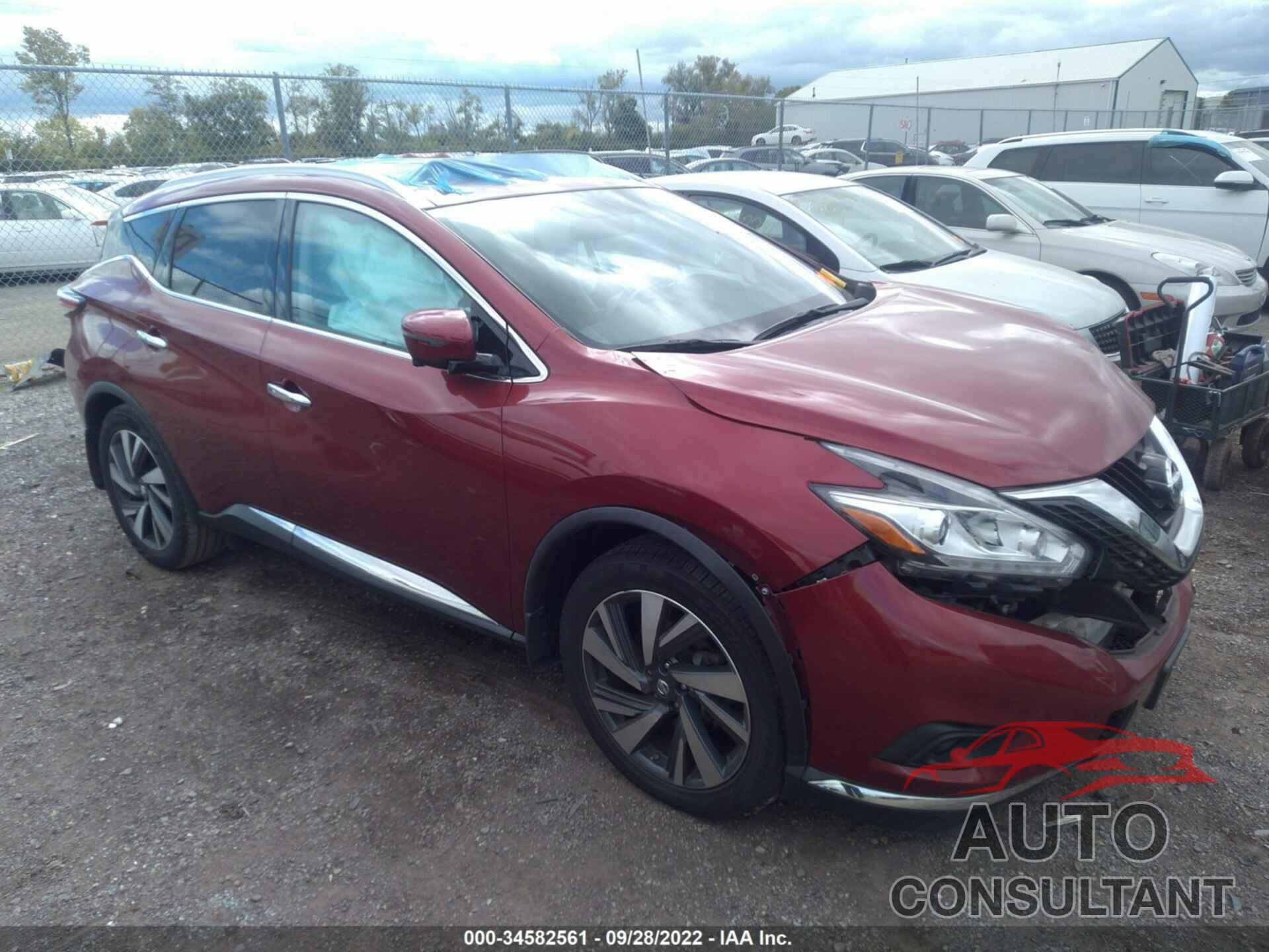 NISSAN MURANO 2016 - 5N1AZ2MHXGN167044