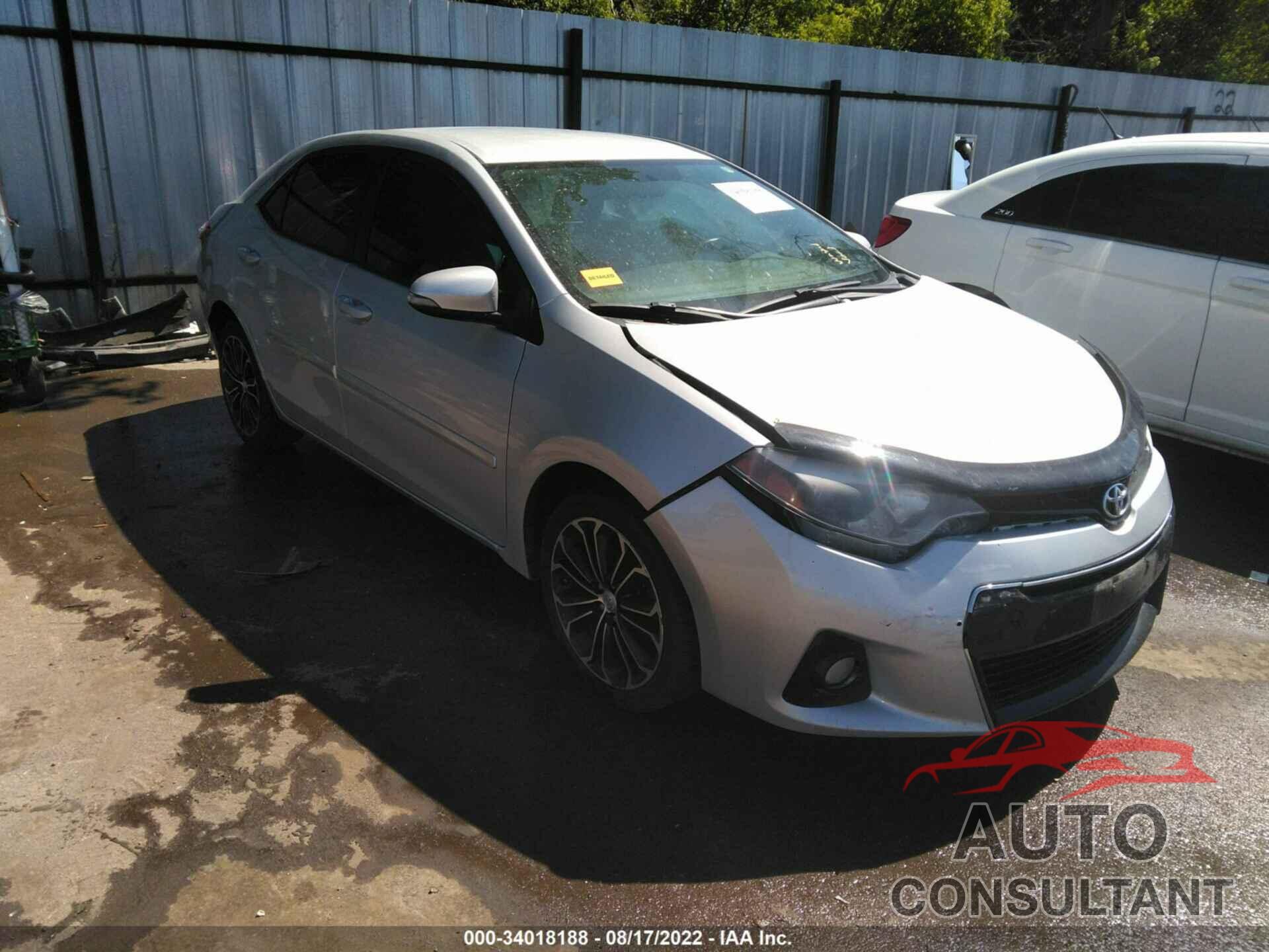 TOYOTA COROLLA 2016 - 5YFBURHE8GP408344