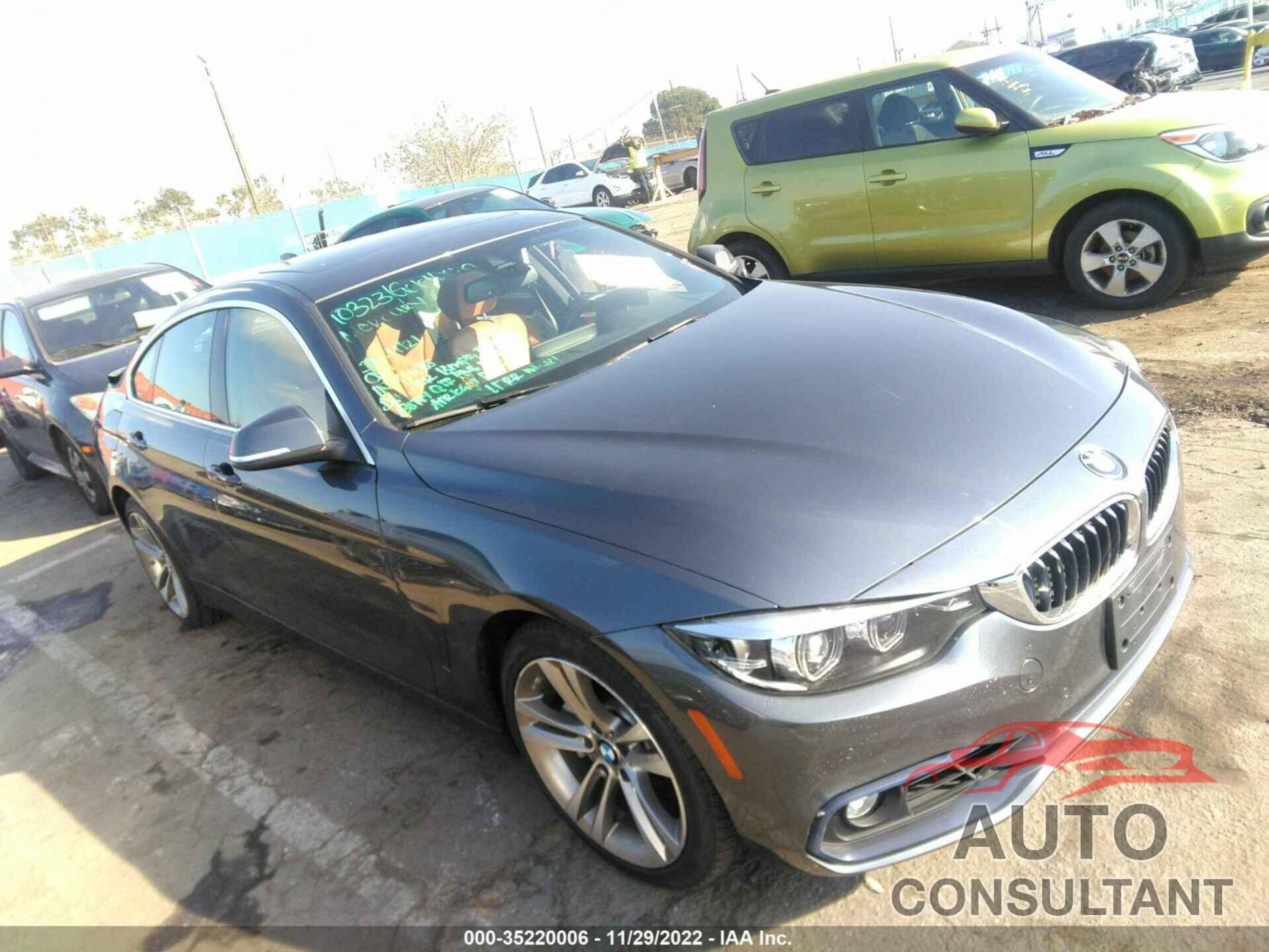 BMW 4 SERIES 2019 - WBA4J5C57KBM66127