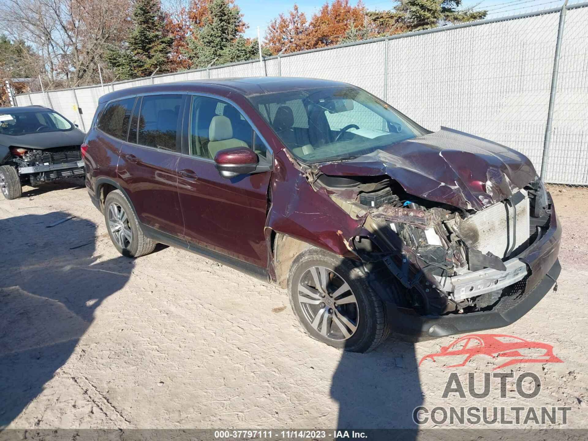 HONDA PILOT 2016 - 5FNYF6H53GB111156