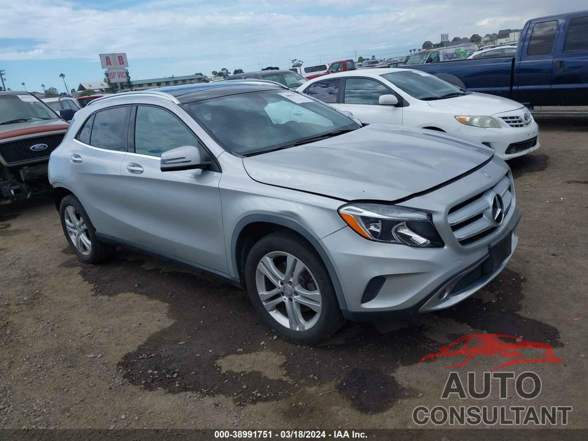 MERCEDES-BENZ GLA 250 2017 - WDCTG4GB8HJ309111