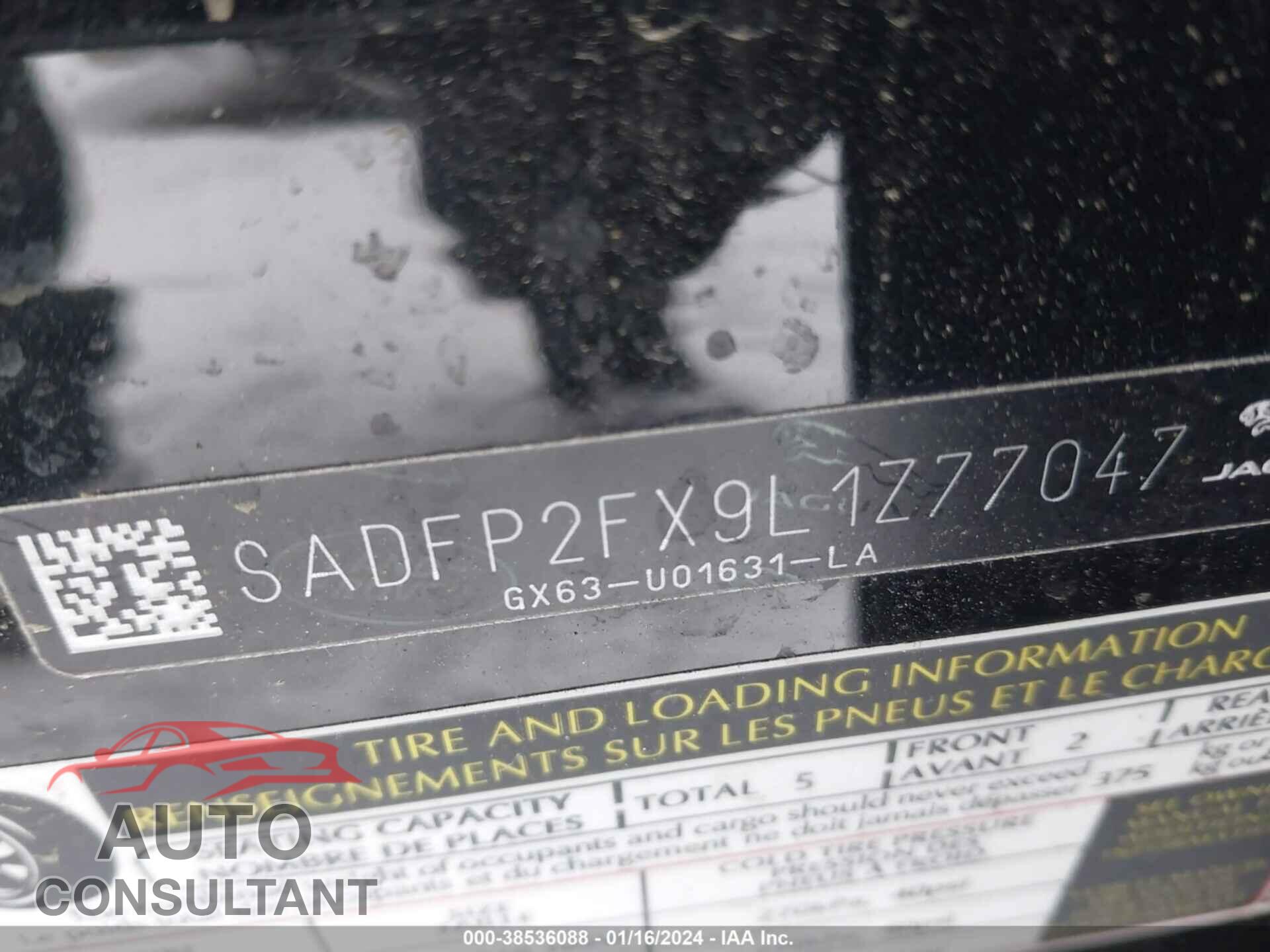 JAGUAR E-PACE 2020 - SADFP2FX9L1Z77047