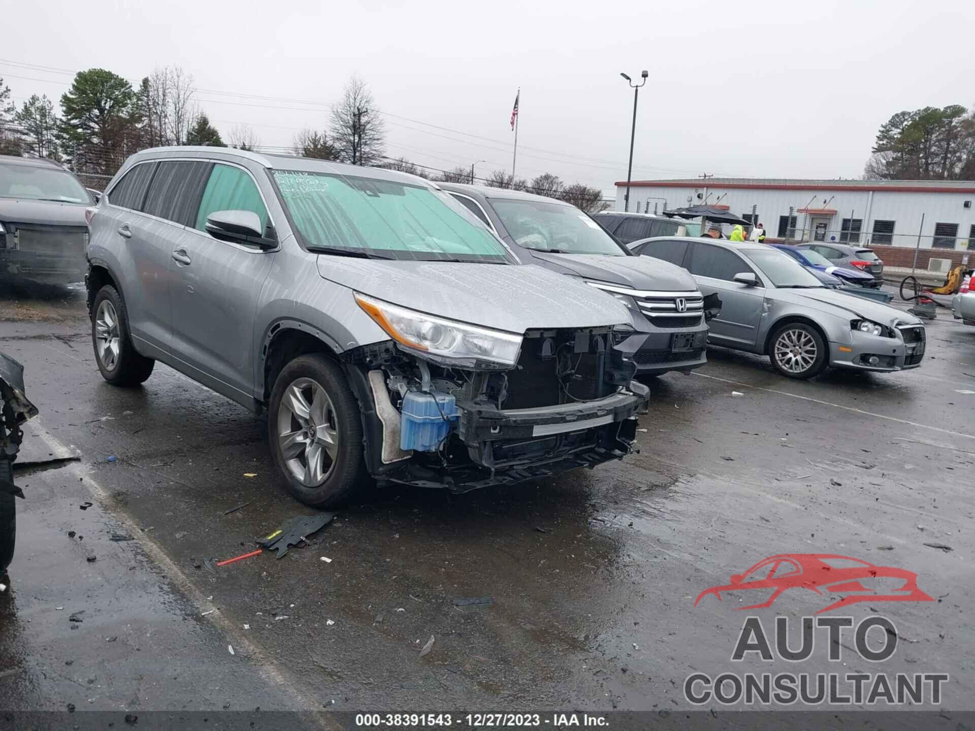 TOYOTA HIGHLANDER 2016 - 5TDYKRFH5GS143435