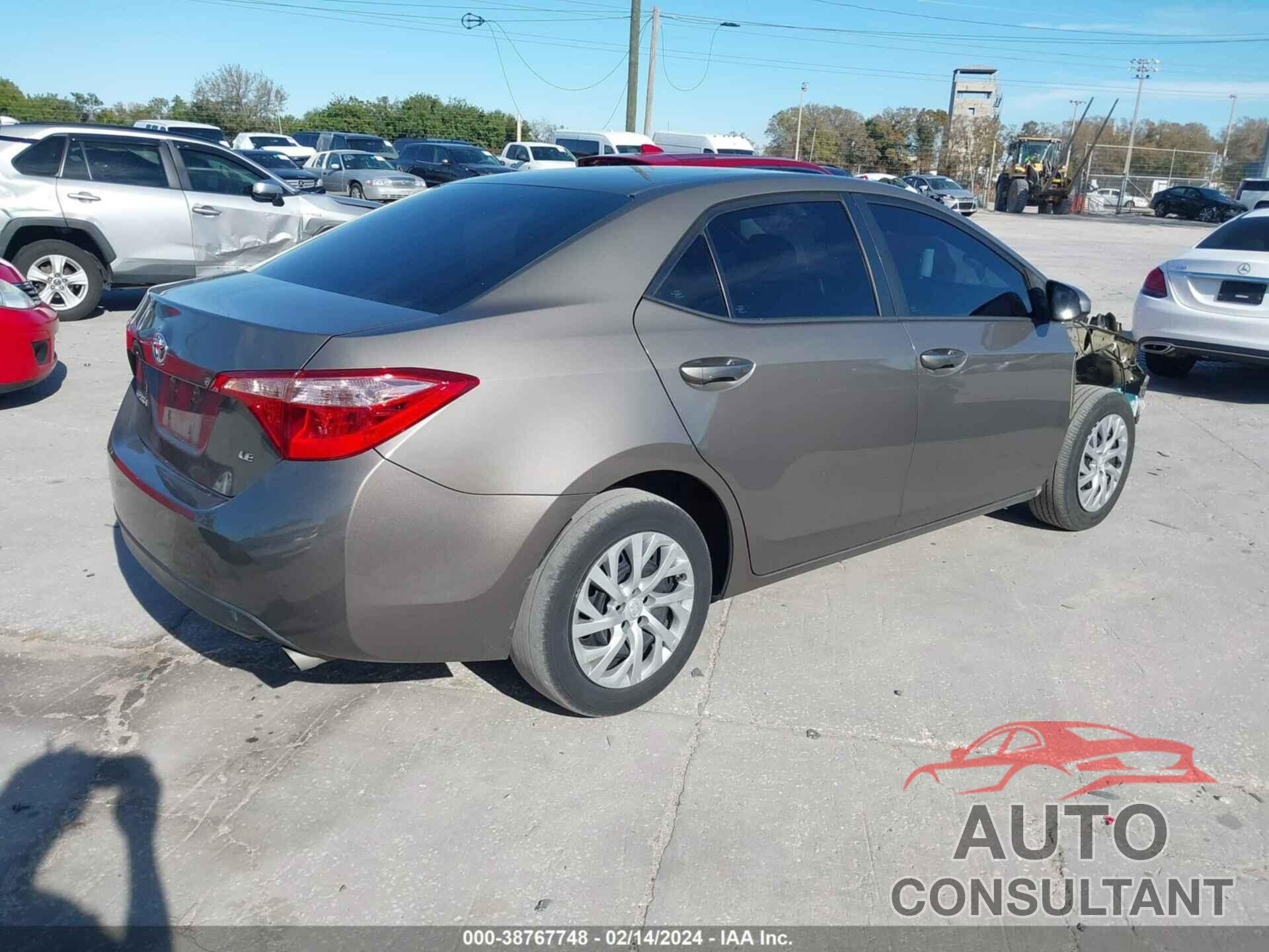 TOYOTA COROLLA 2019 - 5YFBURHE9KP929789