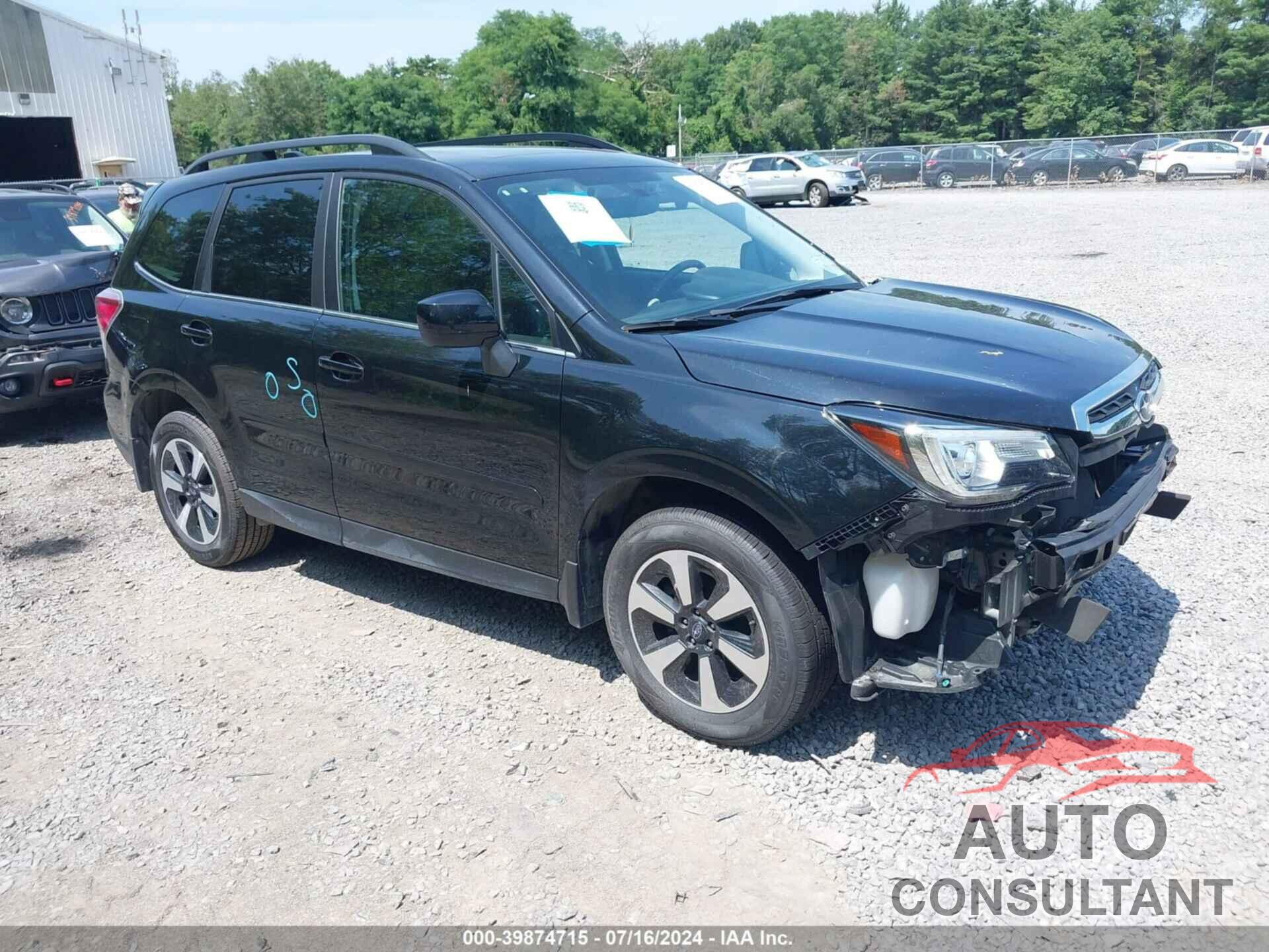 SUBARU FORESTER 2018 - JF2SJARC3JH601349