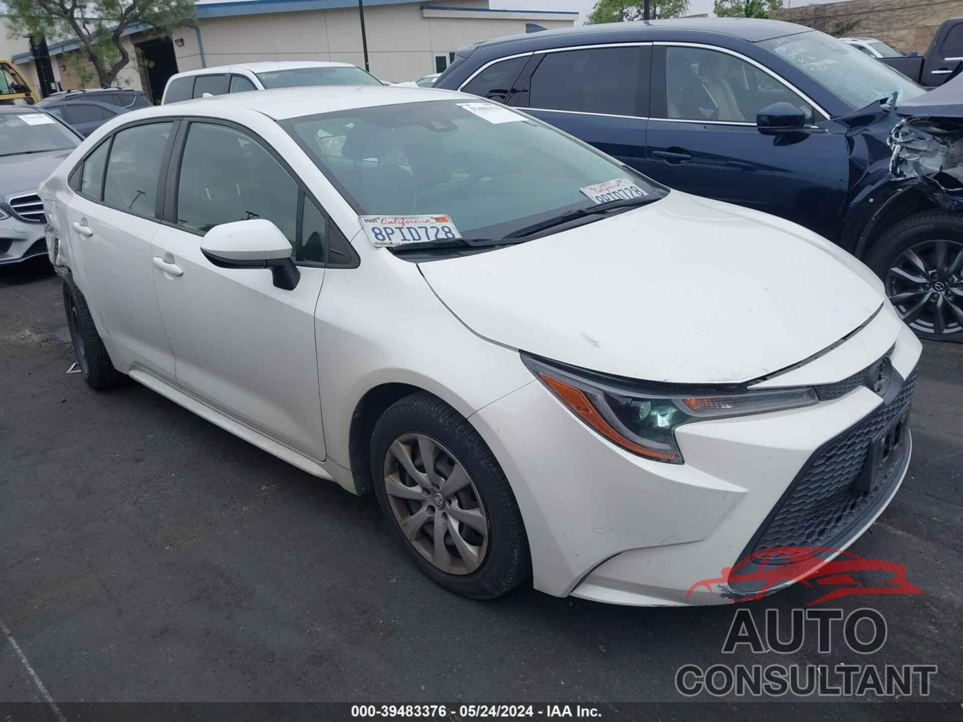 TOYOTA COROLLA 2020 - JTDEPRAE8LJ100748