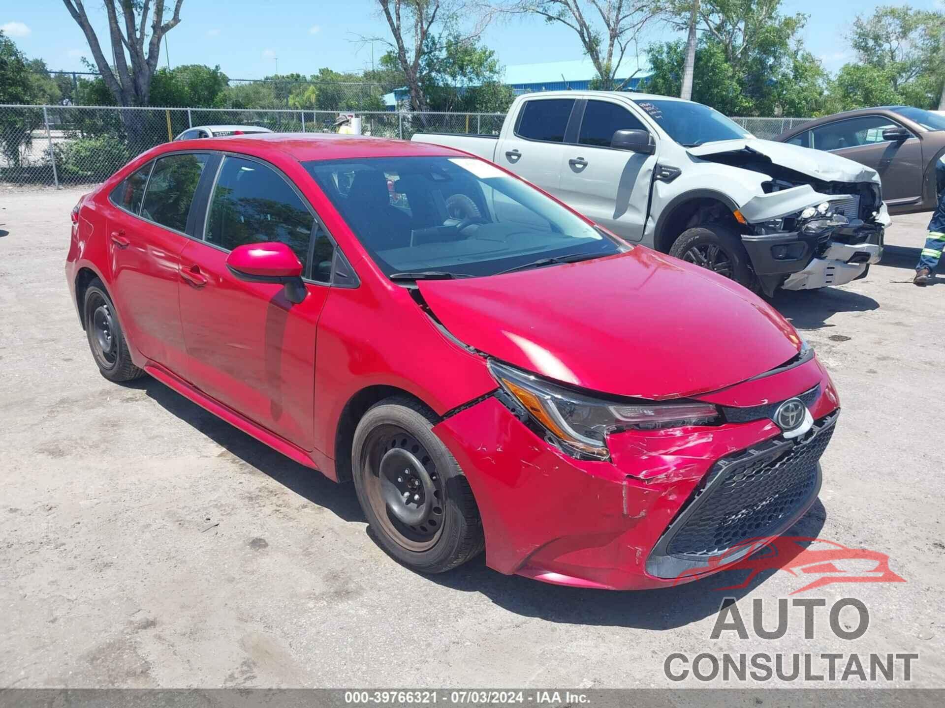 TOYOTA COROLLA 2020 - 5YFEPRAE3LP034928