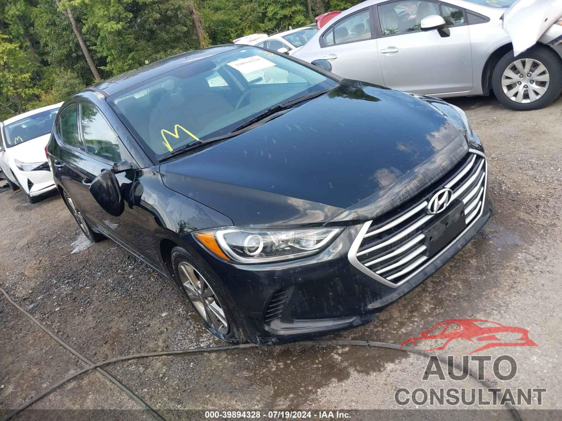 HYUNDAI ELANTRA 2018 - 5NPD84LF9JH311612