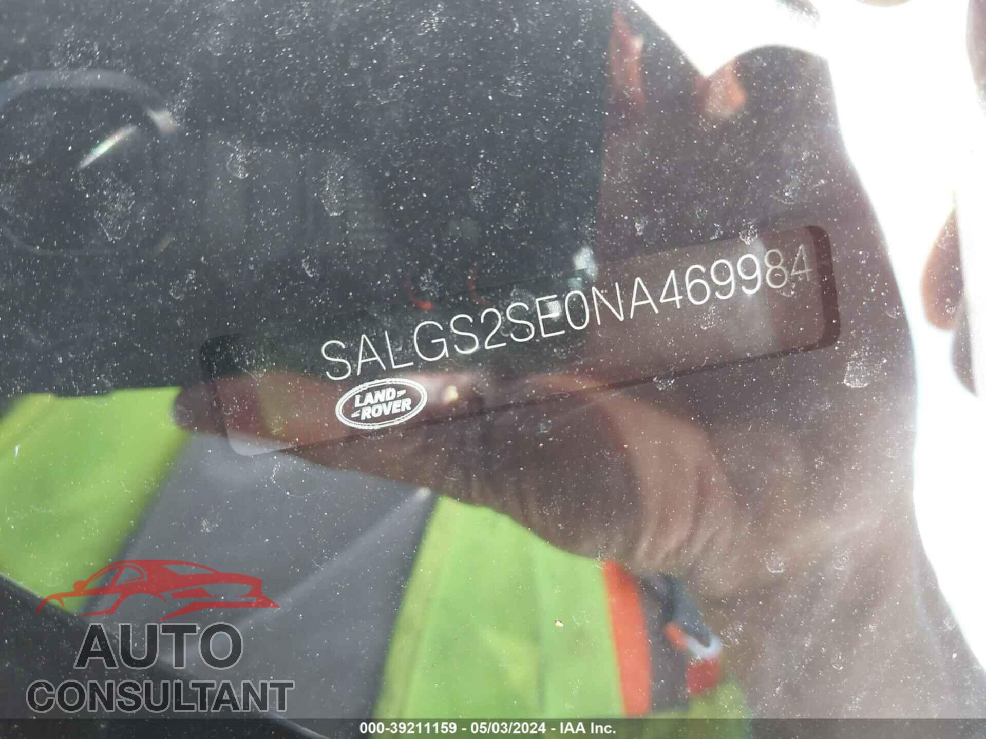 LAND ROVER RANGE ROVER 2022 - SALGS2SE0NA469984