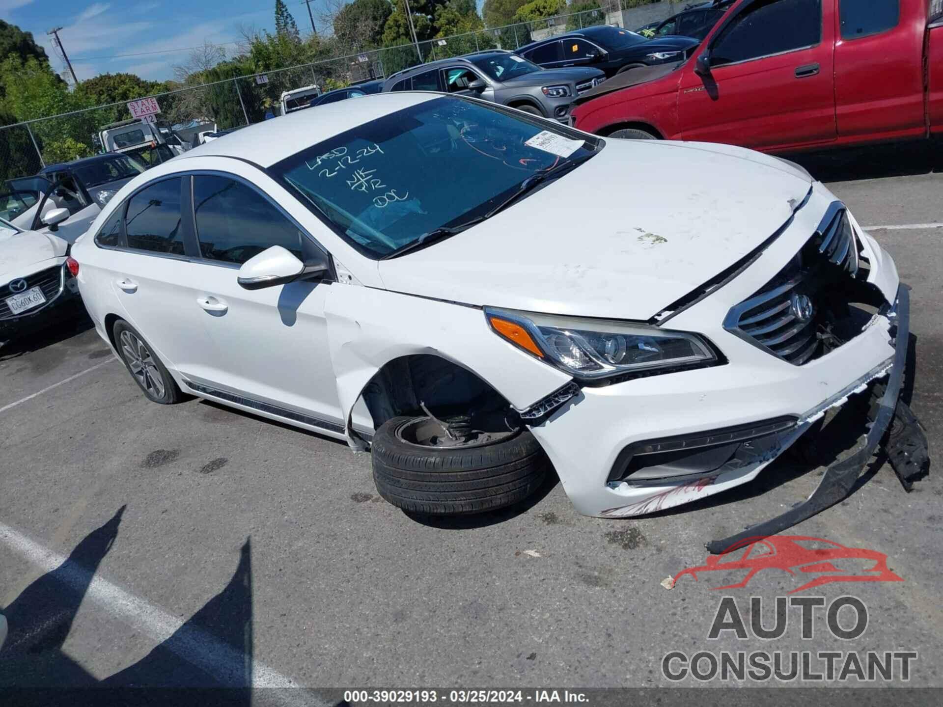 HYUNDAI SONATA 2016 - 5NPE34AF2GH398445