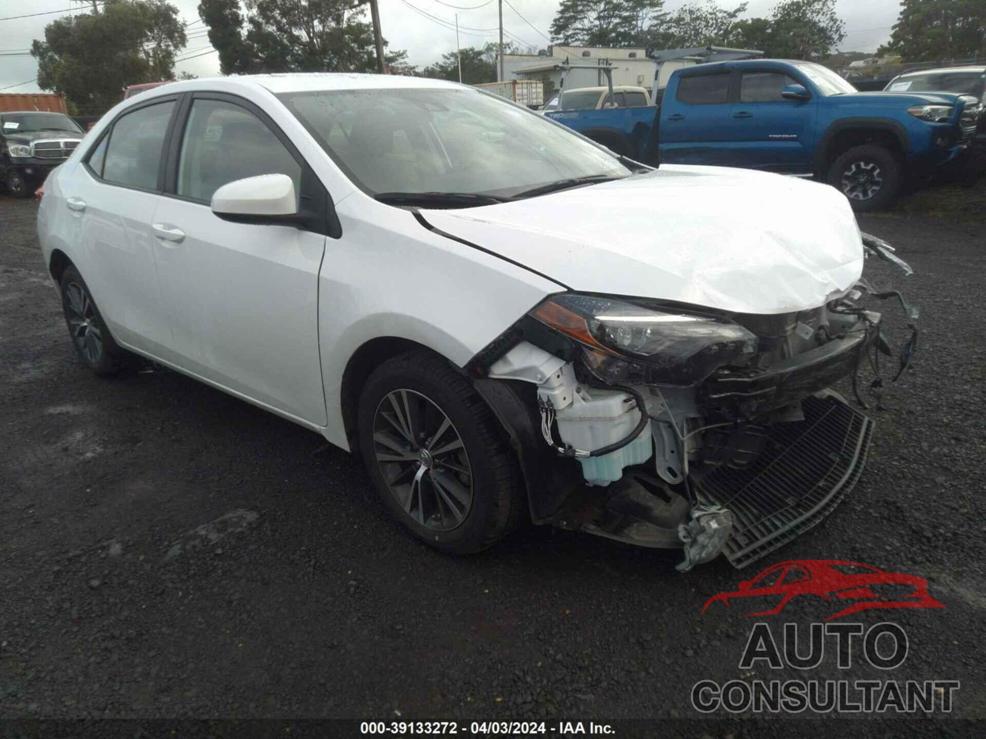 TOYOTA COROLLA 2019 - 5YFBURHE0KP868655