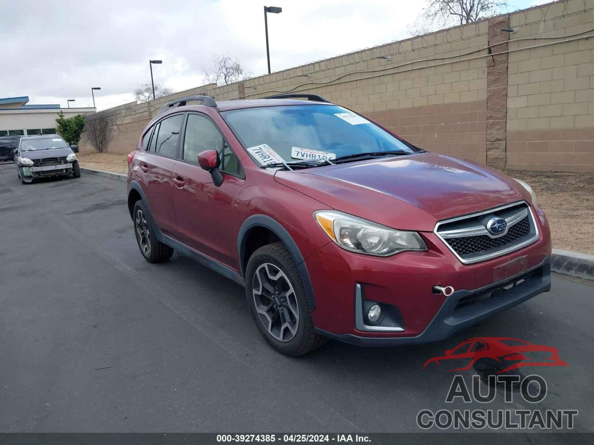 SUBARU CROSSTREK 2016 - JF2GPABCXG8323718