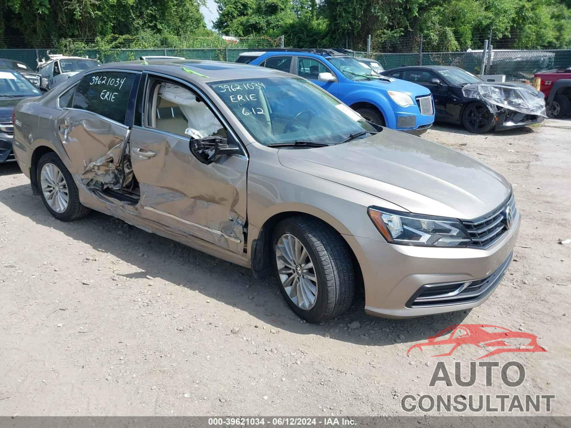 VOLKSWAGEN PASSAT 2016 - 1VWBT7A37GC016008