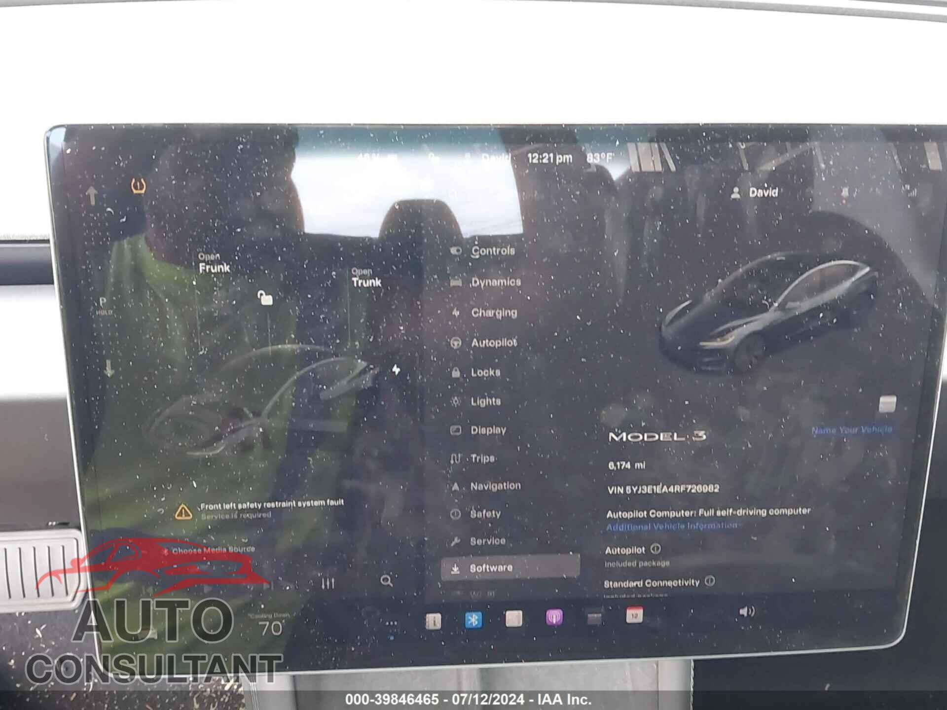 TESLA MODEL 3 2024 - 5YJ3E1EA4RF726982