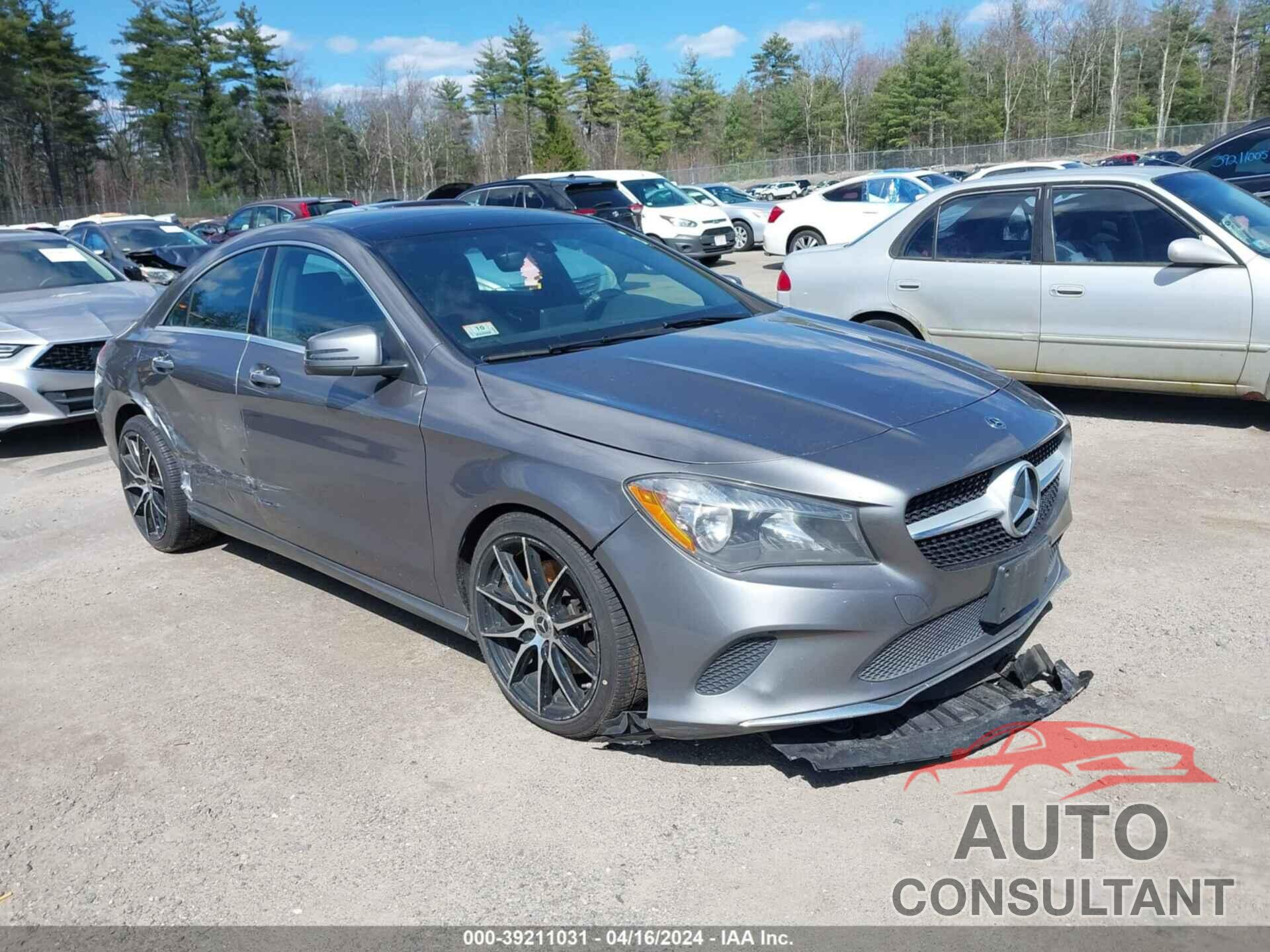 MERCEDES-BENZ CLA 250 2018 - WDDSJ4GB2JN609413