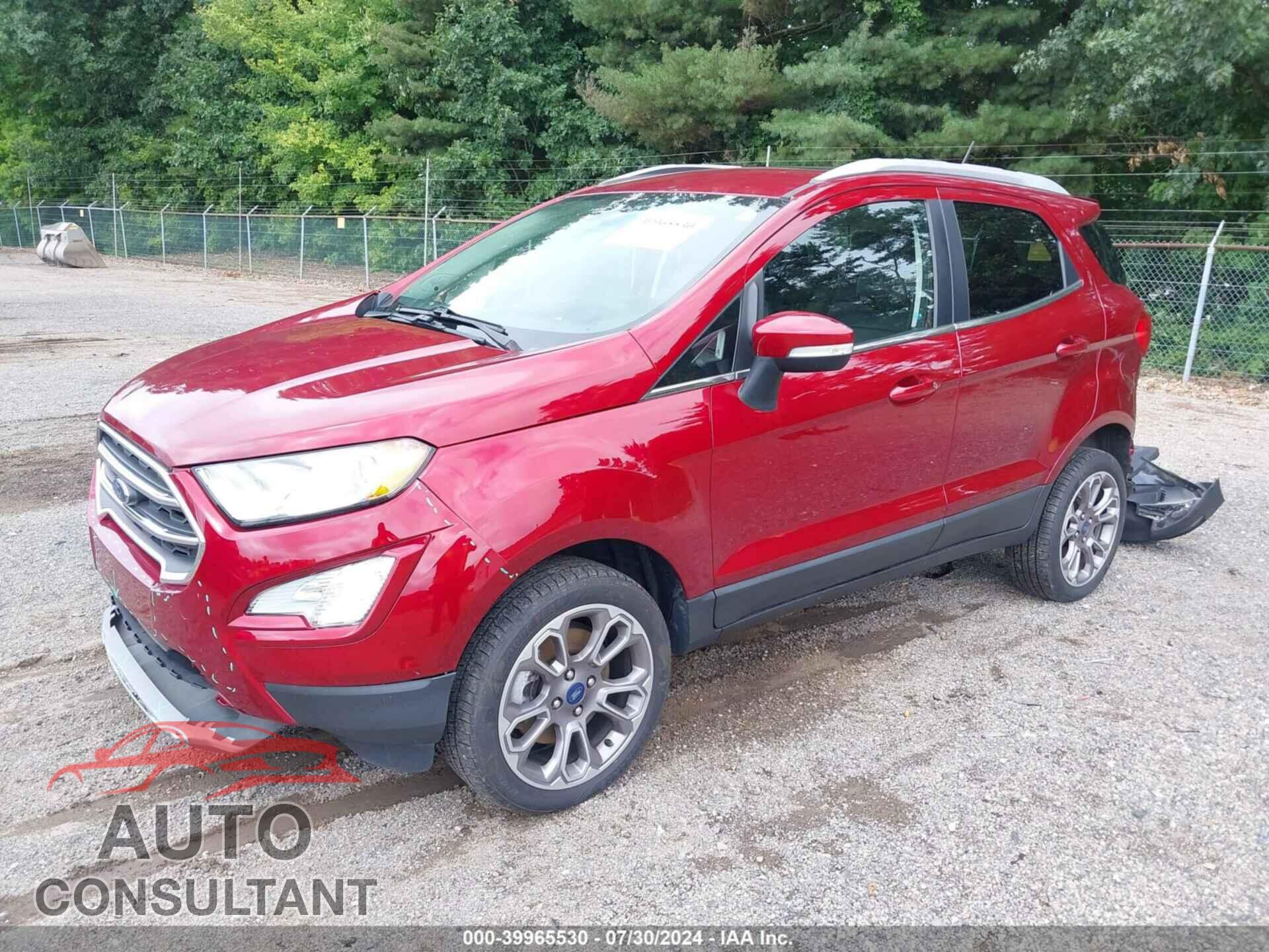 FORD ECOSPORT 2019 - MAJ6S3KL8KC294395